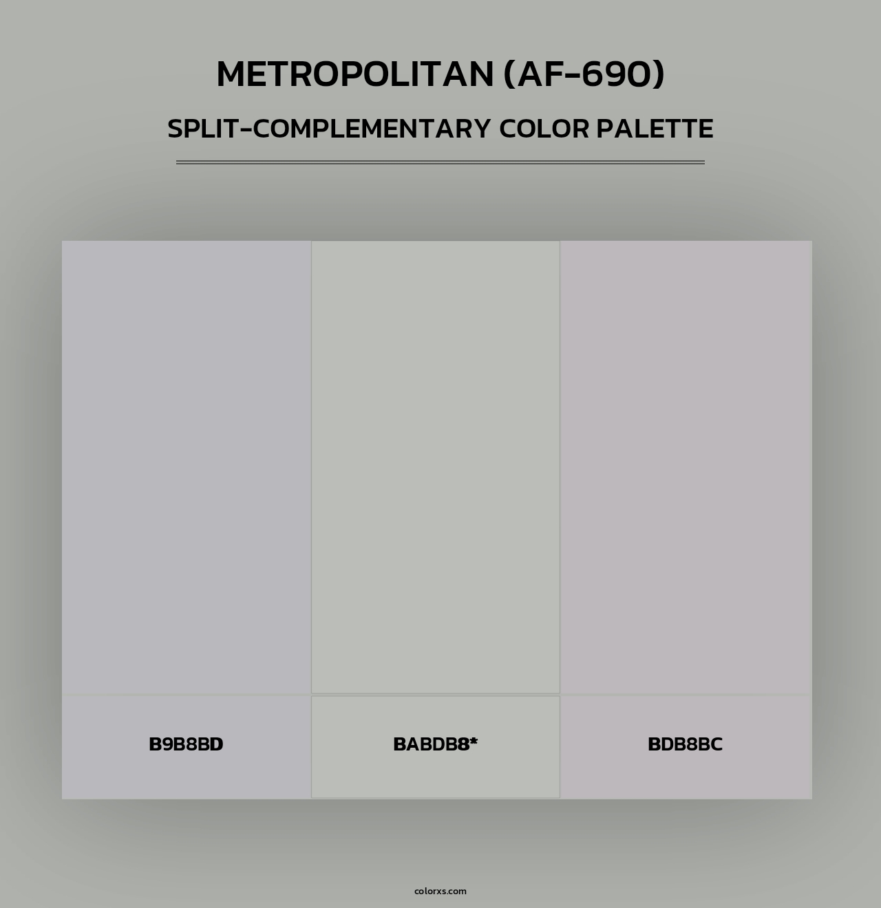 Metropolitan (AF-690) - Split-Complementary Color Palette