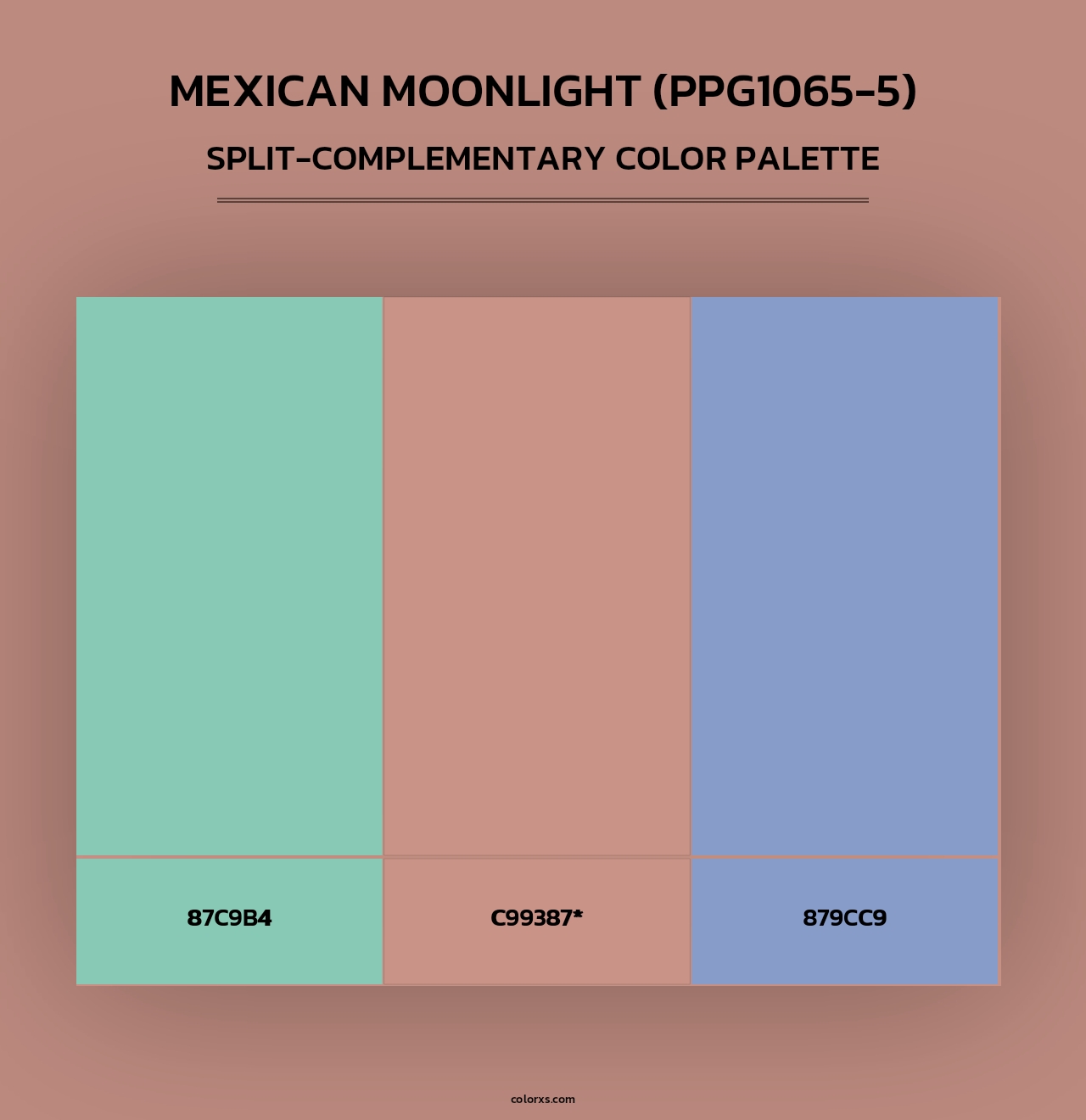 Mexican Moonlight (PPG1065-5) - Split-Complementary Color Palette