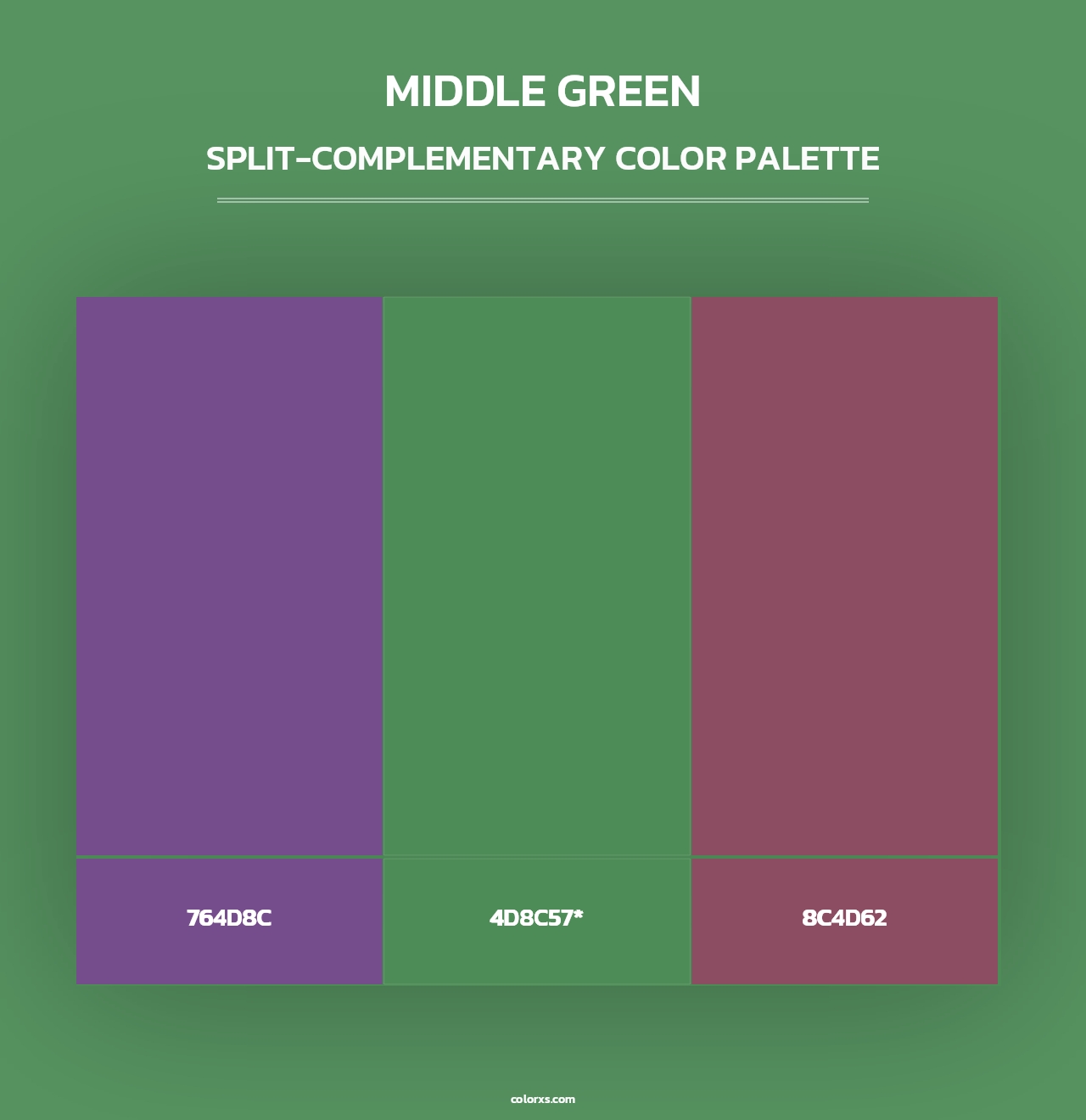 Middle Green - Split-Complementary Color Palette