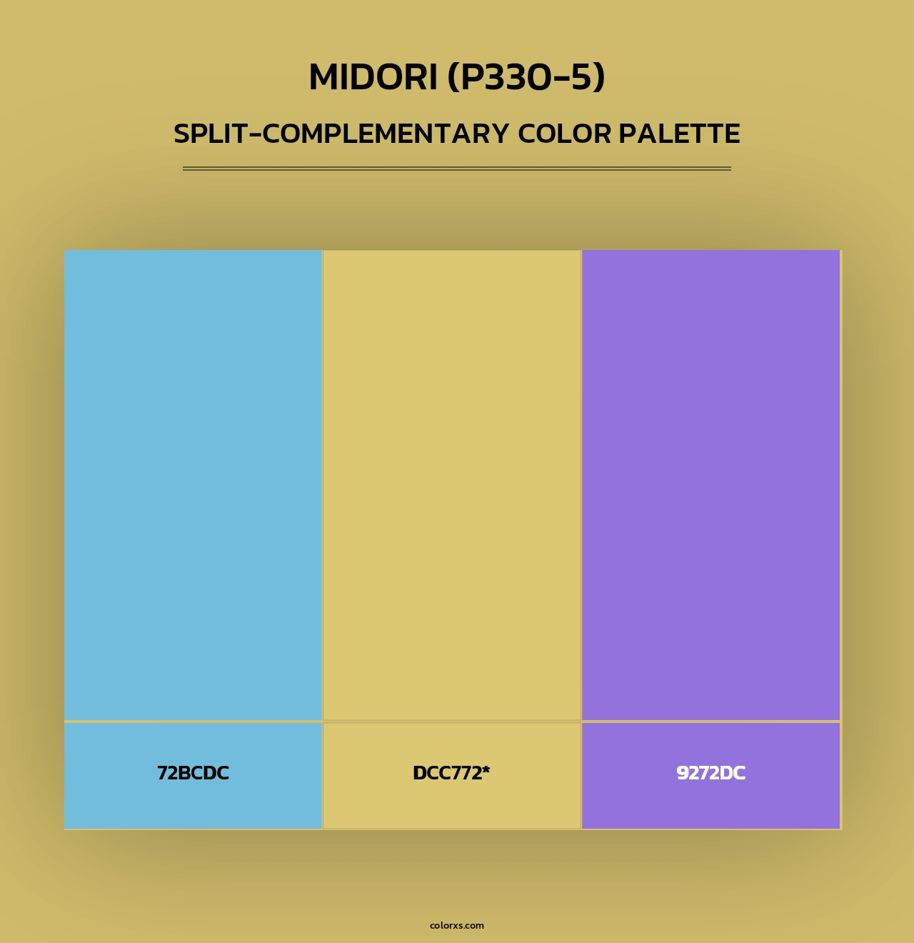 Midori (P330-5) - Split-Complementary Color Palette