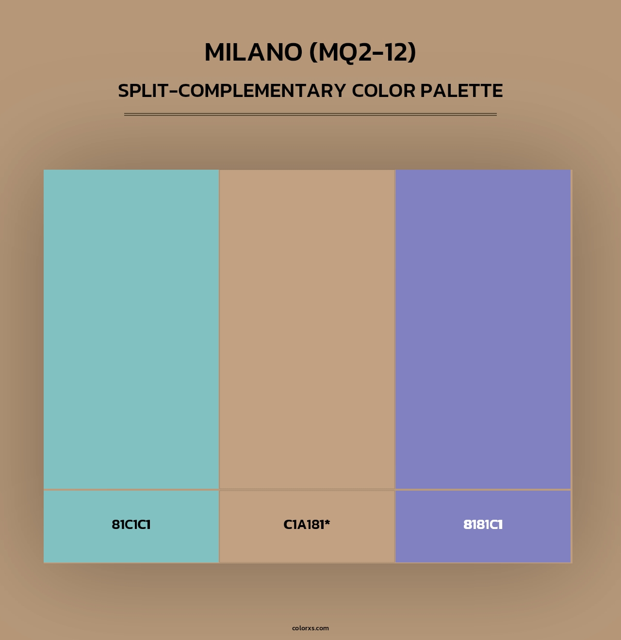 Milano (MQ2-12) - Split-Complementary Color Palette