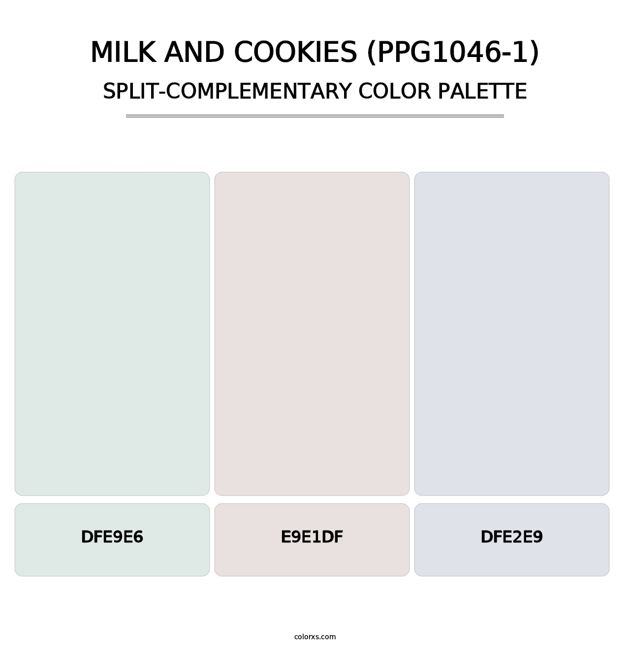 Milk And Cookies (PPG1046-1) - Split-Complementary Color Palette