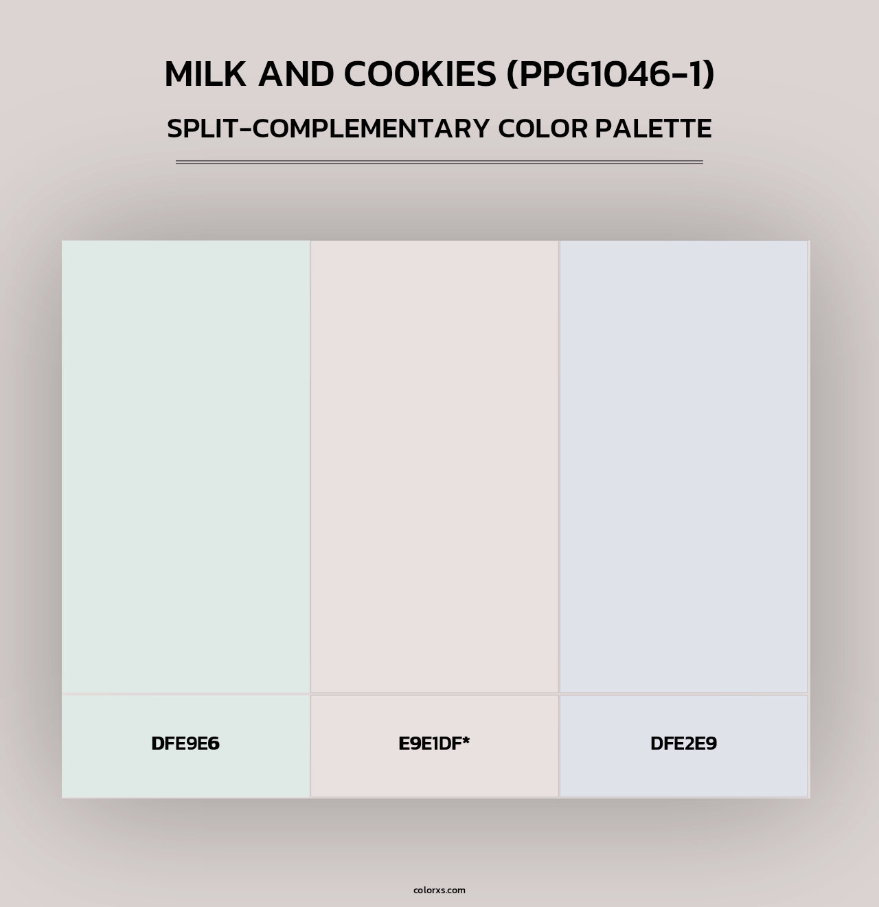 Milk And Cookies (PPG1046-1) - Split-Complementary Color Palette