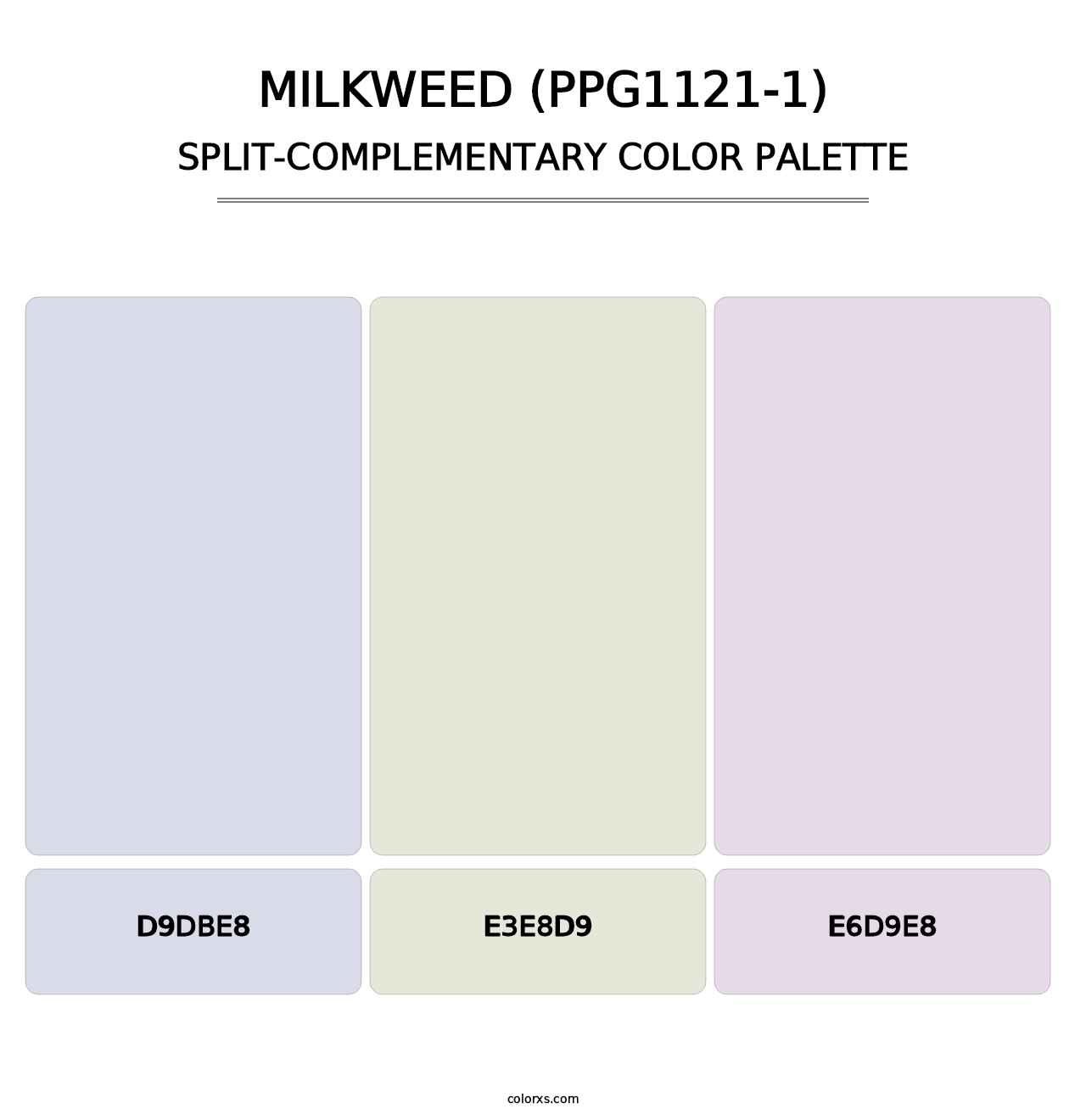 Milkweed (PPG1121-1) - Split-Complementary Color Palette