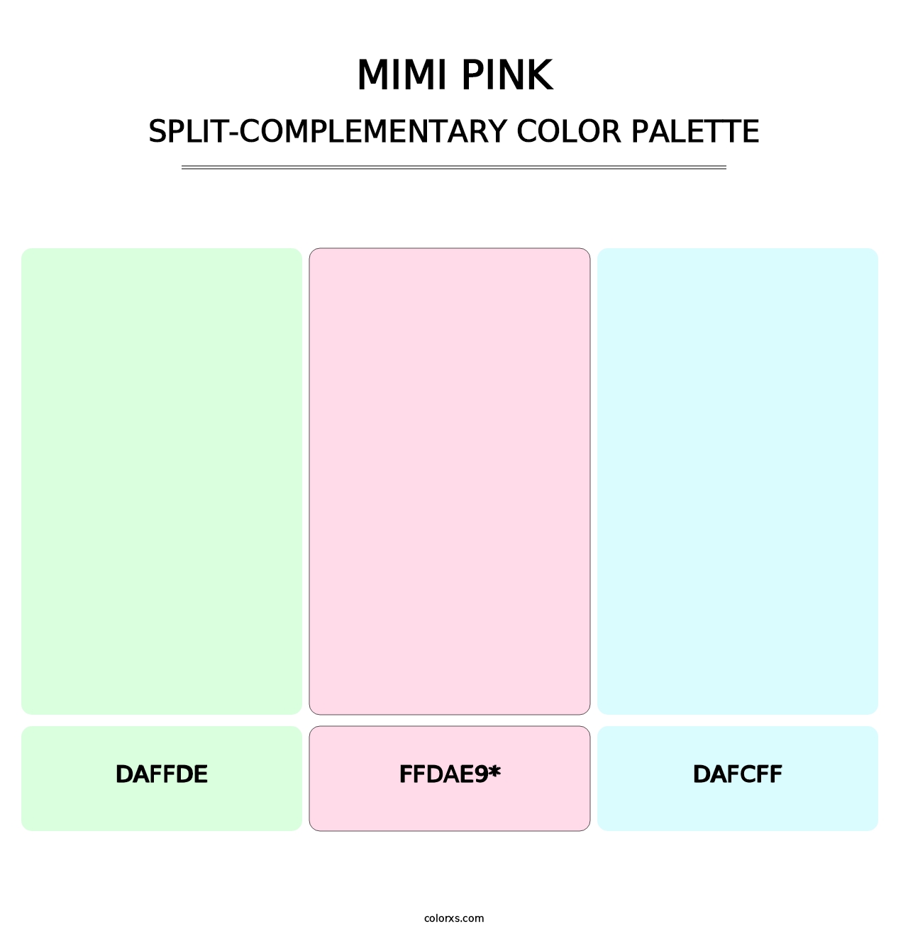 Mimi Pink - Split-Complementary Color Palette