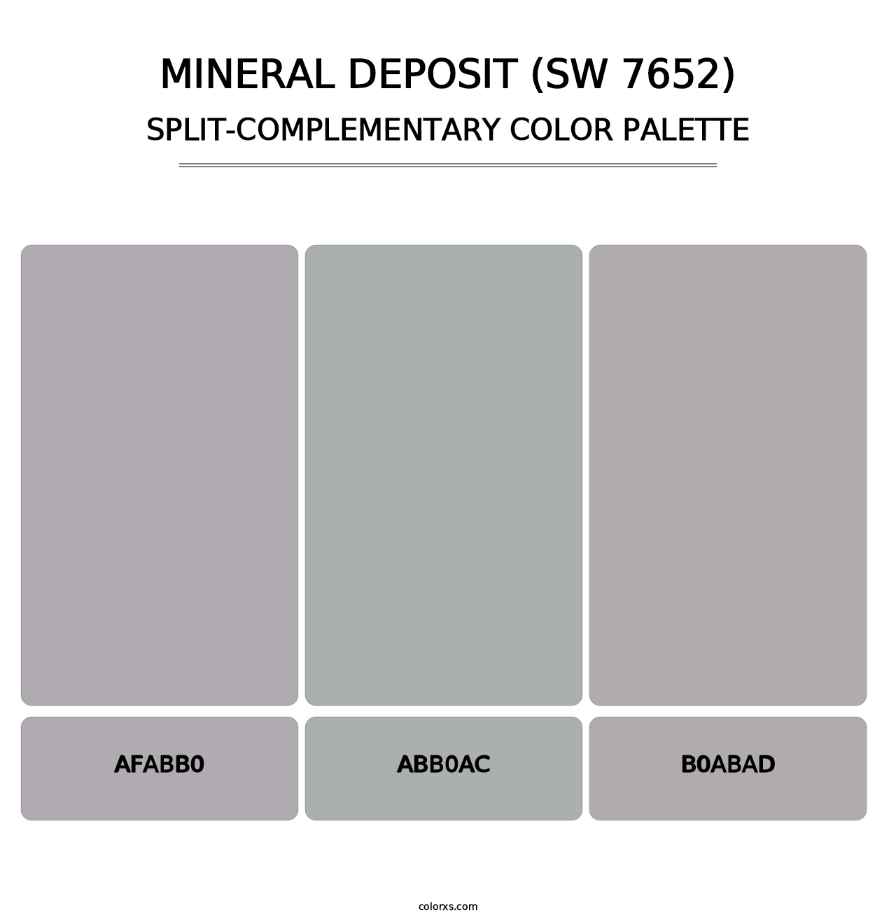 Mineral Deposit (SW 7652) - Split-Complementary Color Palette
