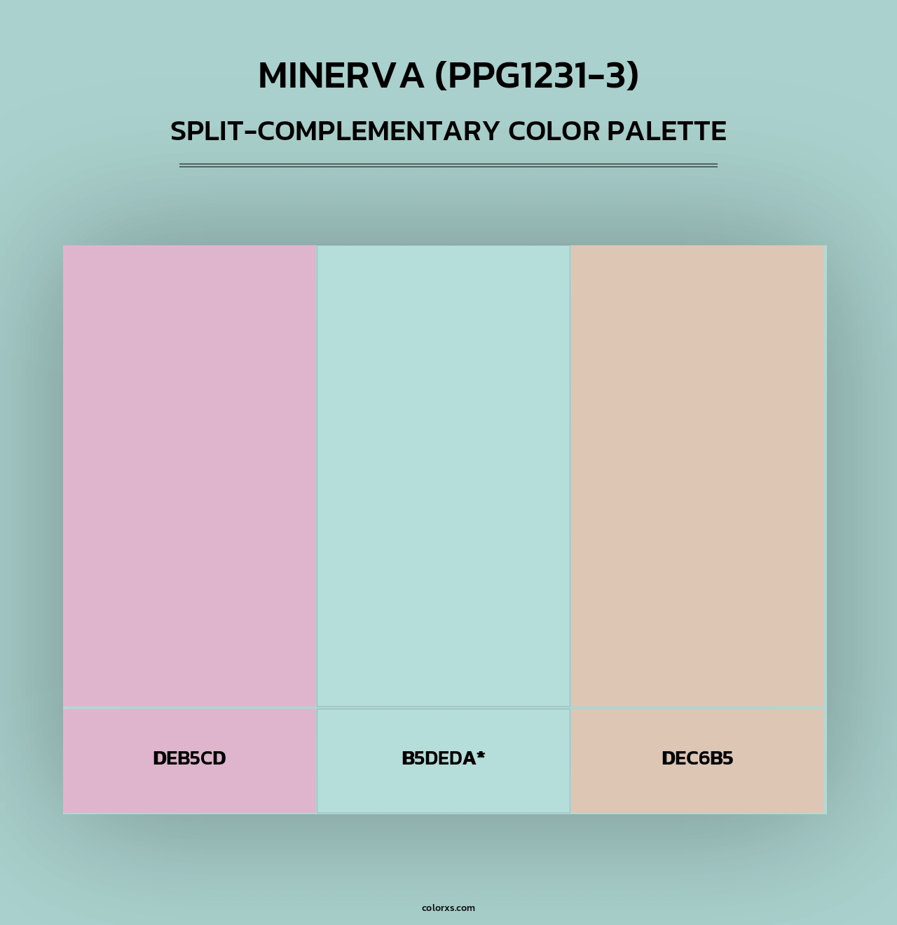 Minerva (PPG1231-3) - Split-Complementary Color Palette