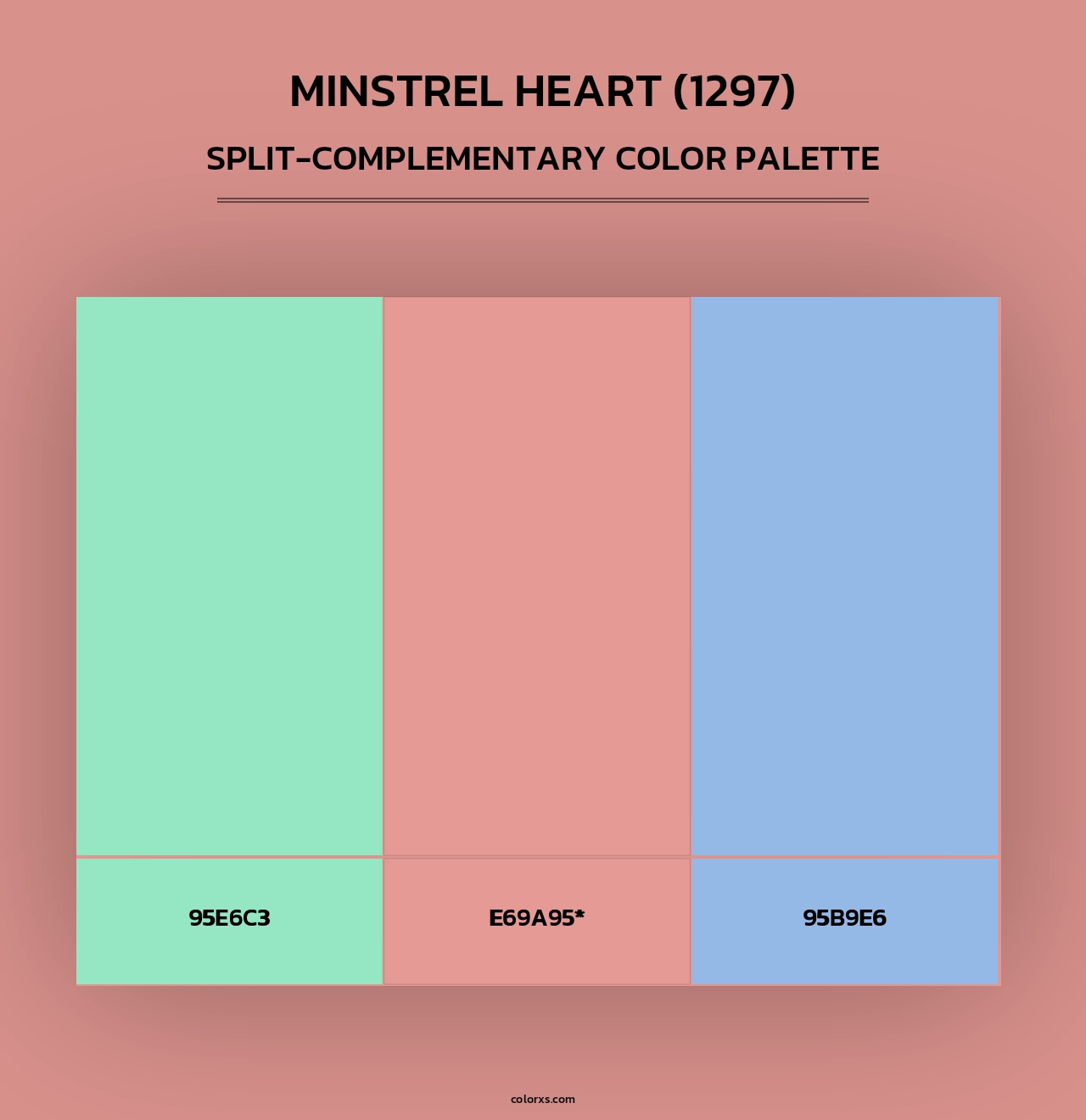 Minstrel Heart (1297) - Split-Complementary Color Palette