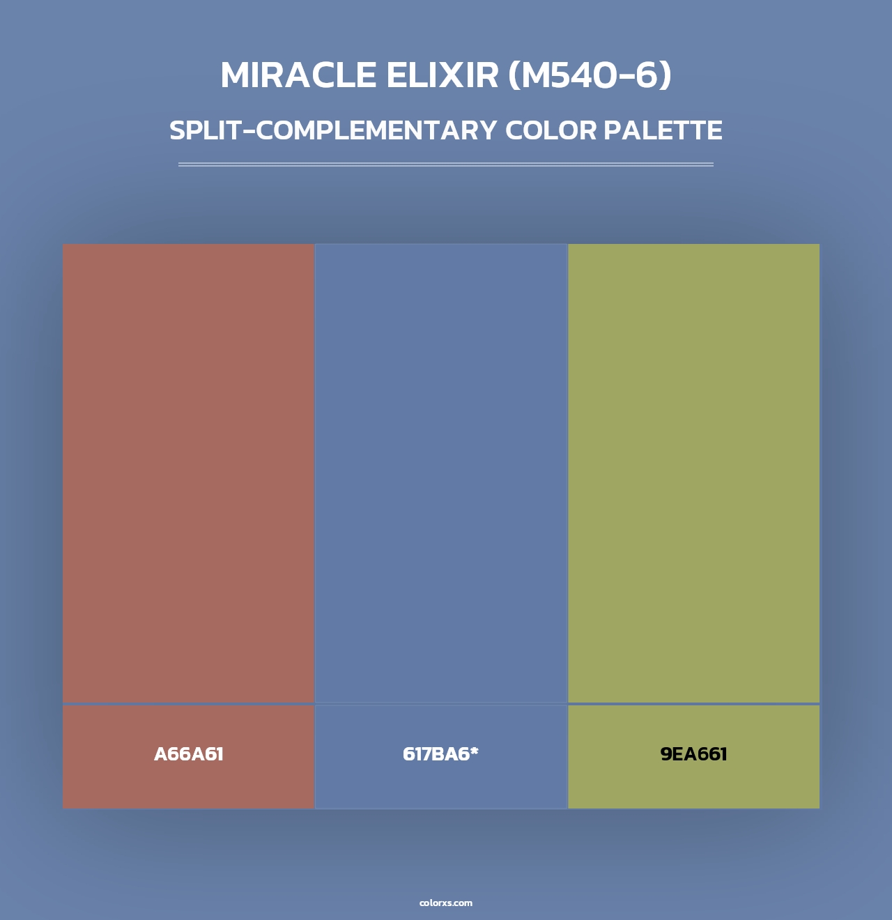 Miracle Elixir (M540-6) - Split-Complementary Color Palette