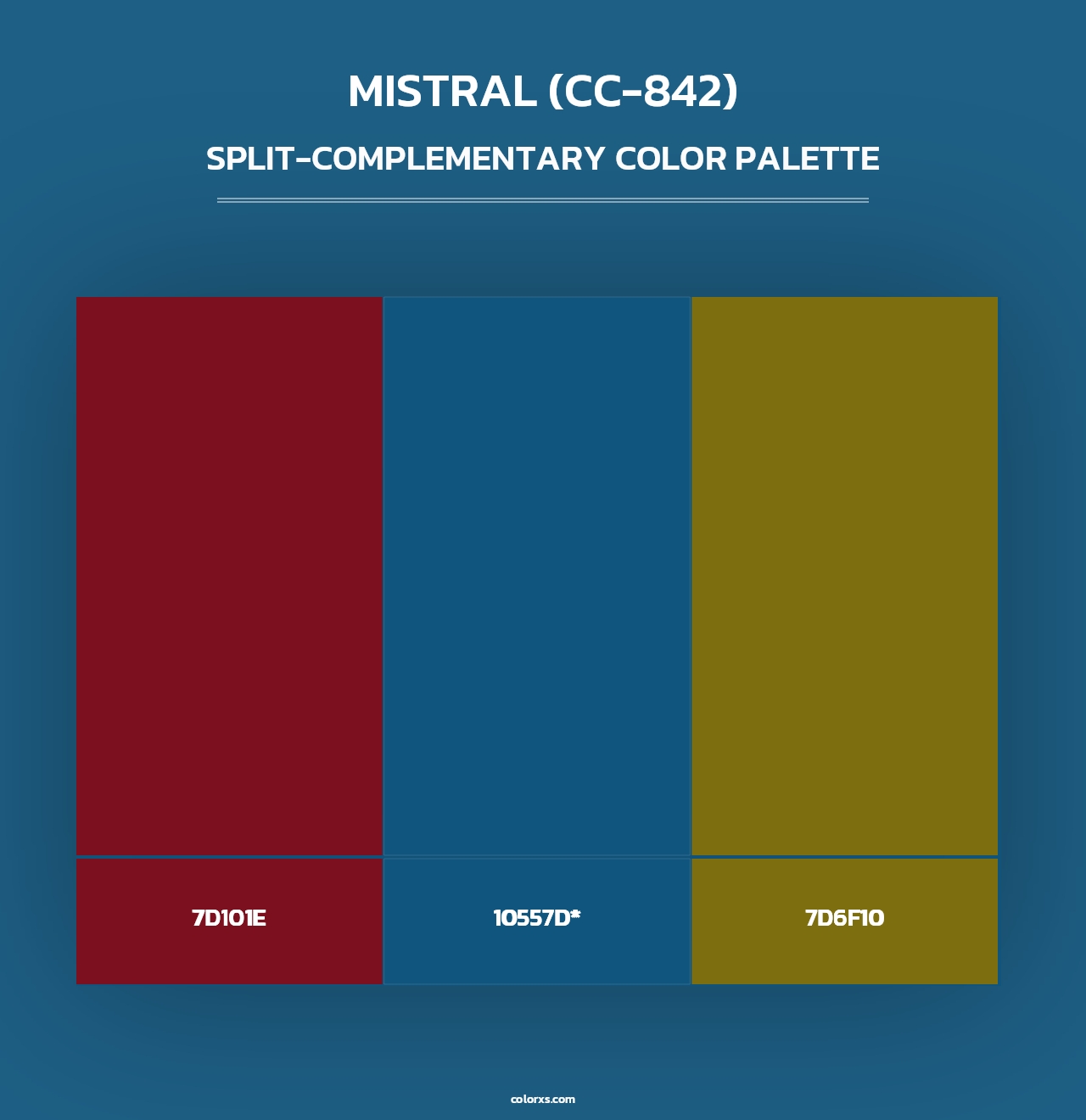 Mistral (CC-842) - Split-Complementary Color Palette