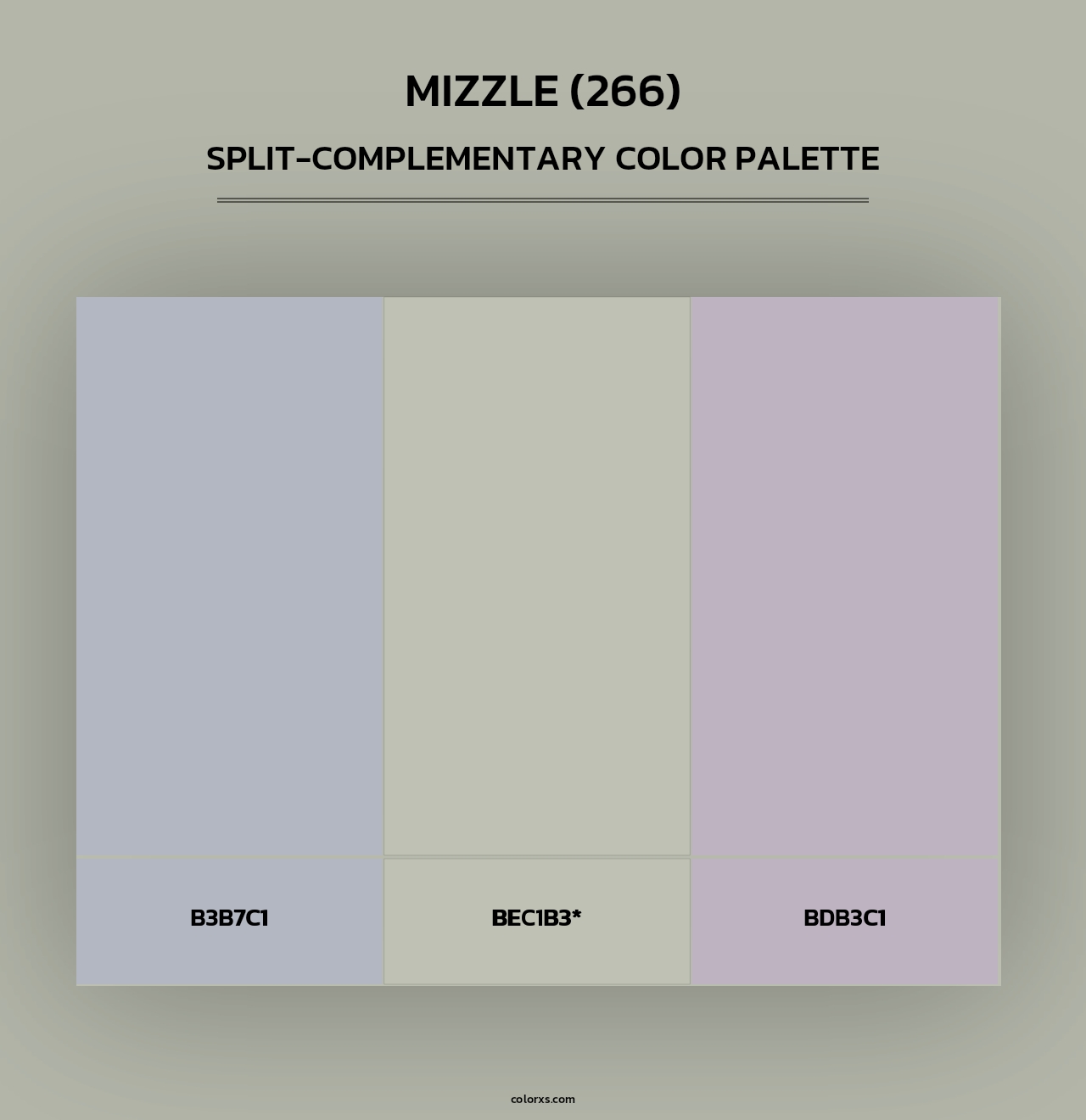 Mizzle (266) - Split-Complementary Color Palette