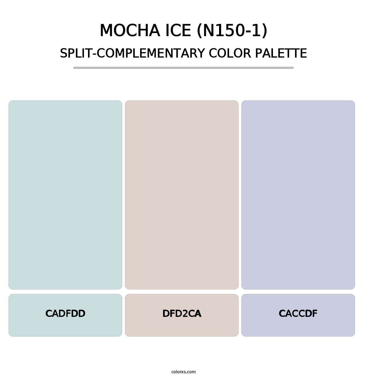 Mocha Ice (N150-1) - Split-Complementary Color Palette