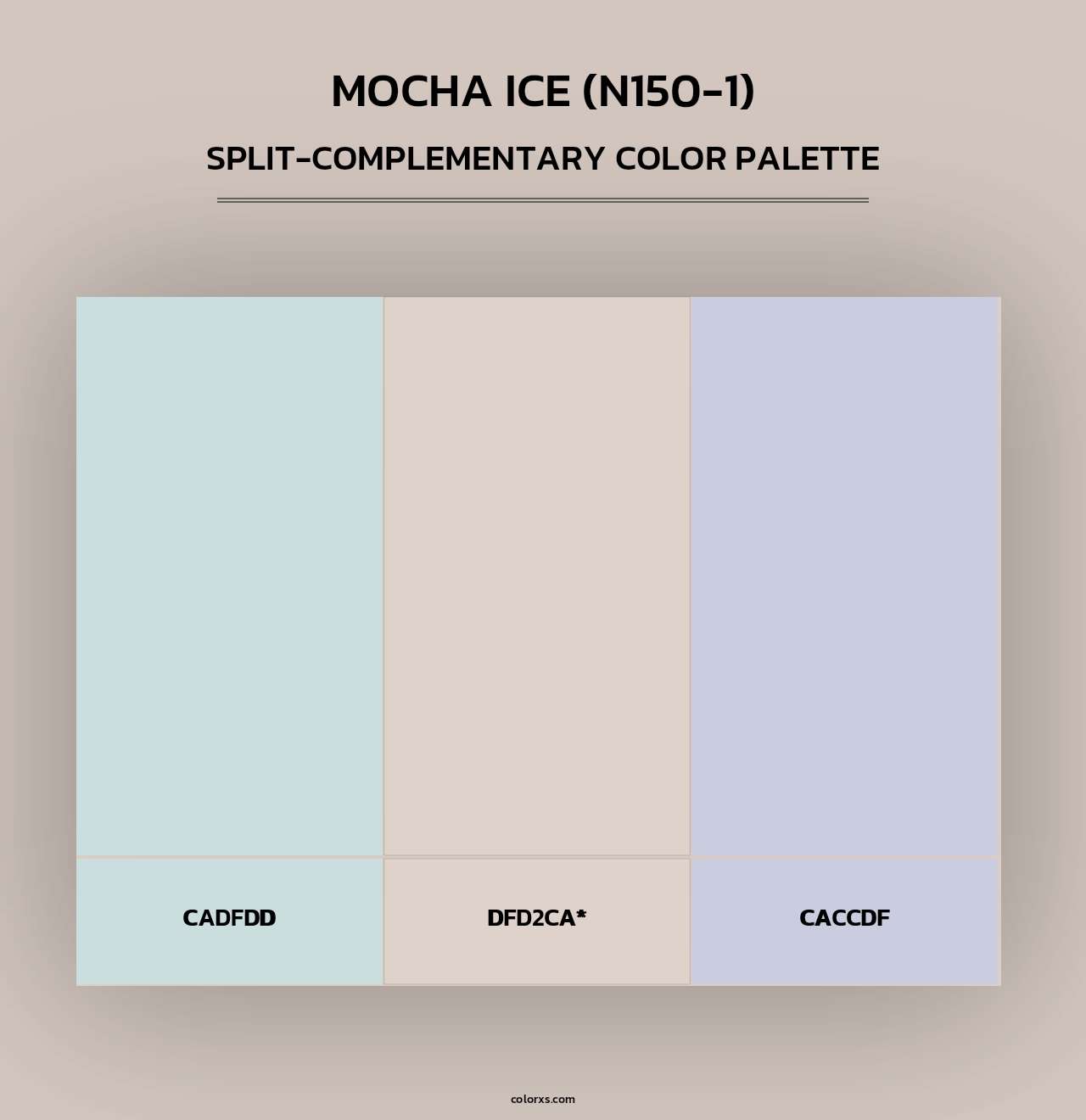Mocha Ice (N150-1) - Split-Complementary Color Palette