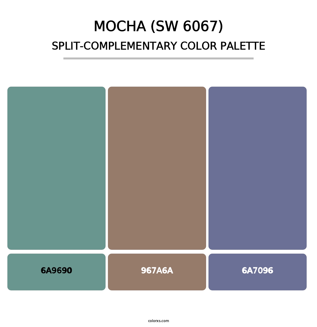 Mocha (SW 6067) - Split-Complementary Color Palette