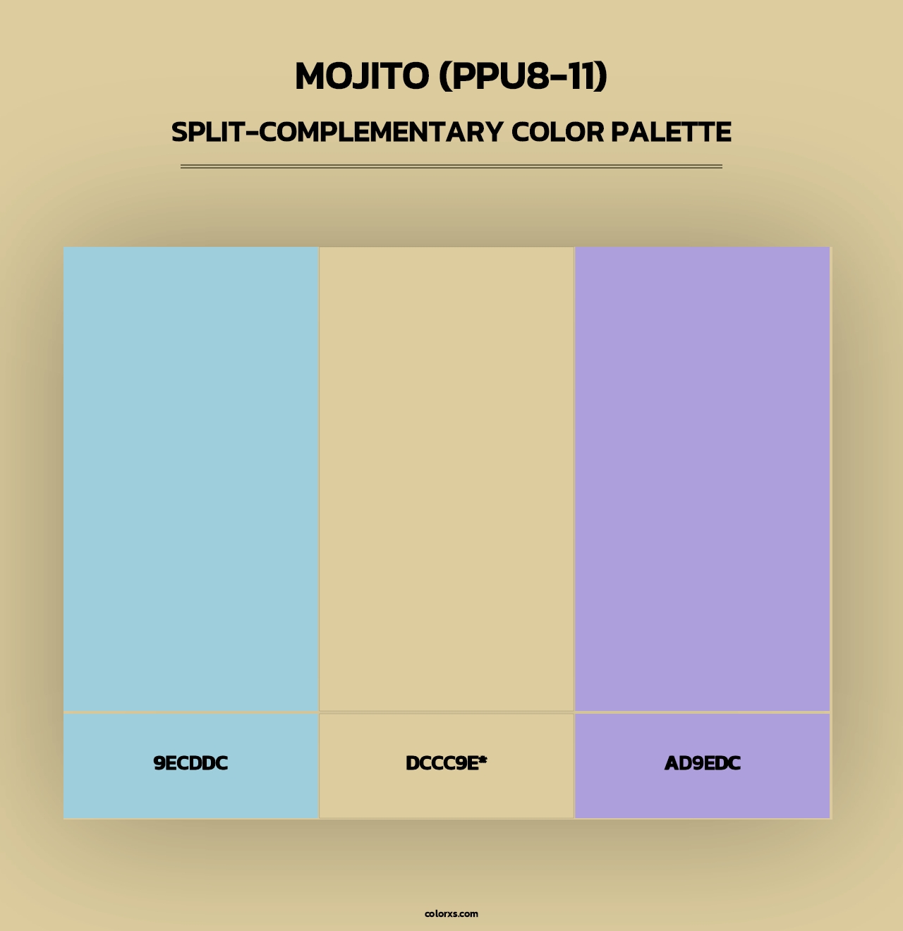 Mojito (PPU8-11) - Split-Complementary Color Palette