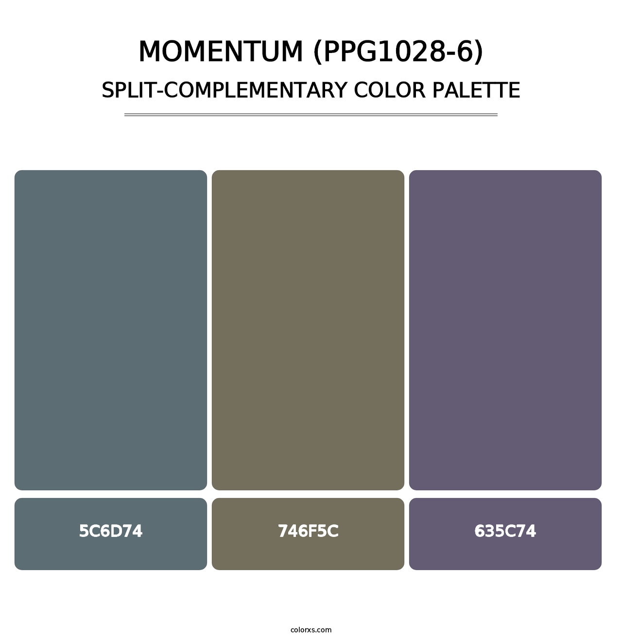 Momentum (PPG1028-6) - Split-Complementary Color Palette