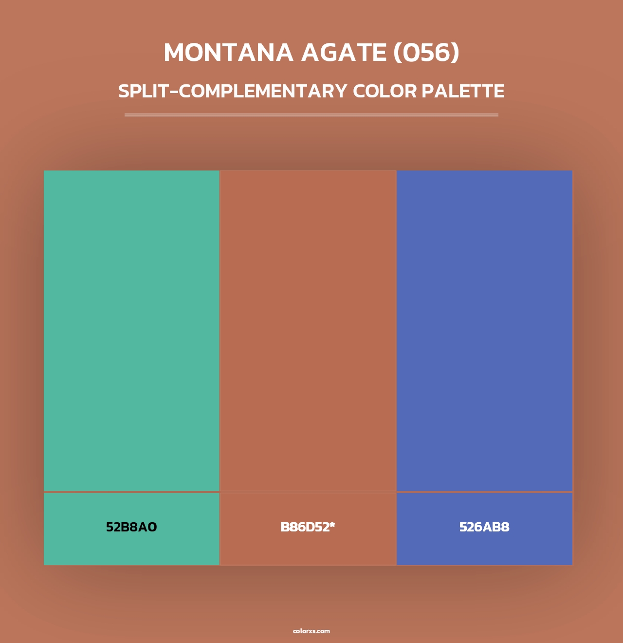 Montana Agate (056) - Split-Complementary Color Palette