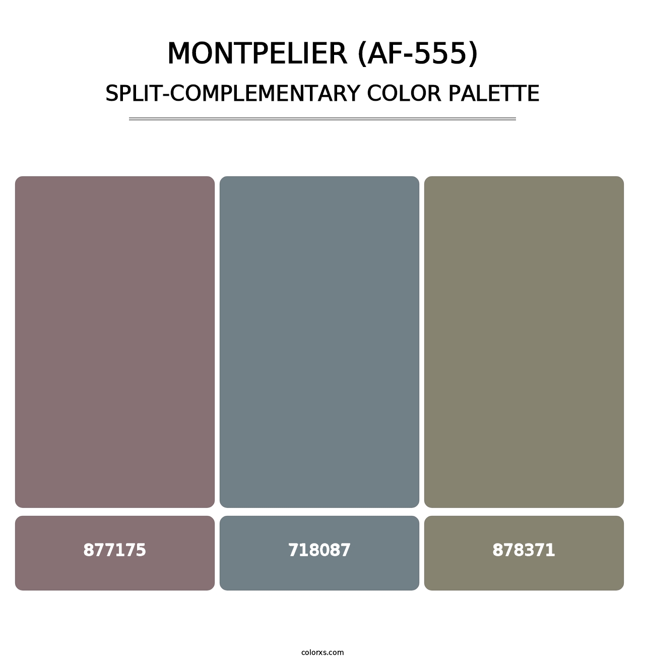 Montpelier (AF-555) - Split-Complementary Color Palette