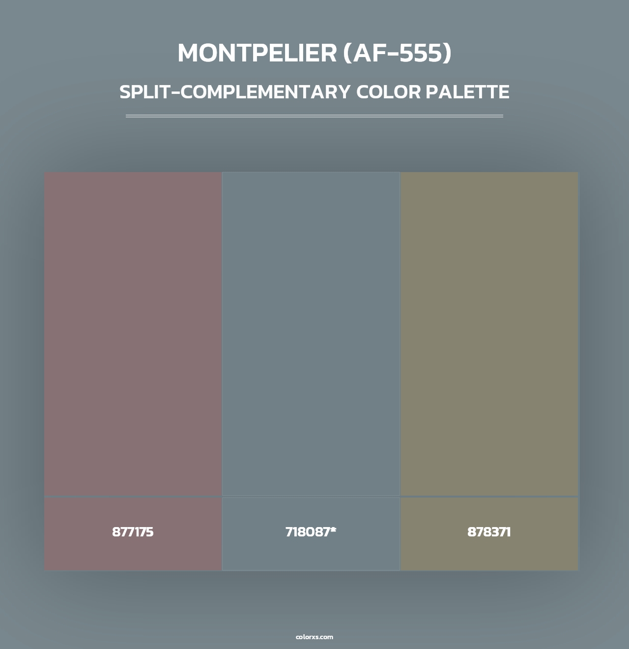 Montpelier (AF-555) - Split-Complementary Color Palette