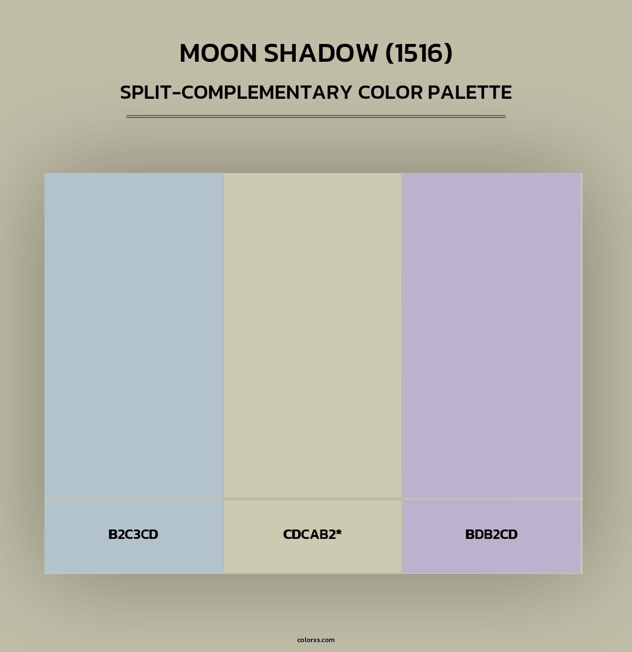 Moon Shadow (1516) - Split-Complementary Color Palette