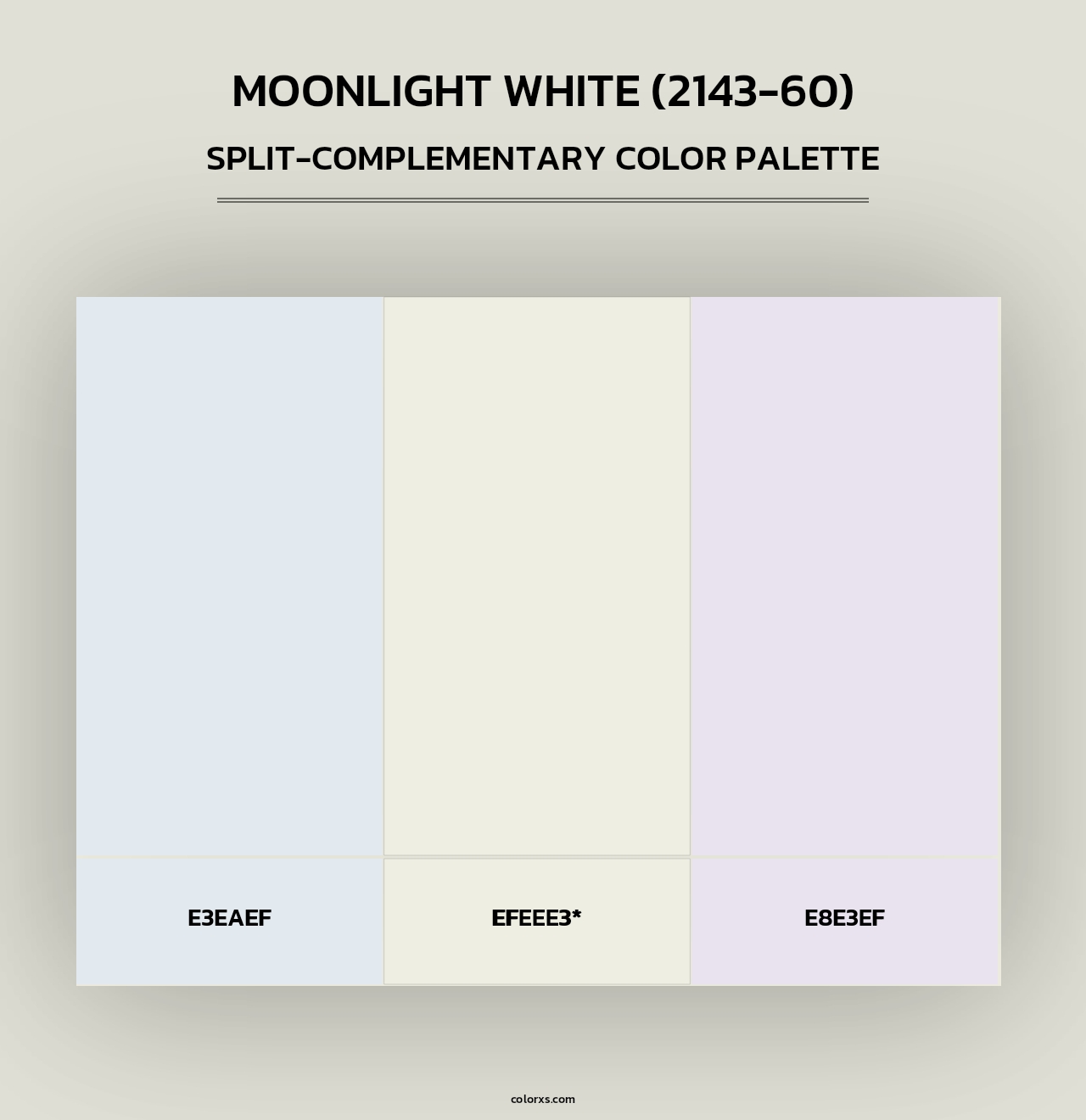 Moonlight White (2143-60) - Split-Complementary Color Palette