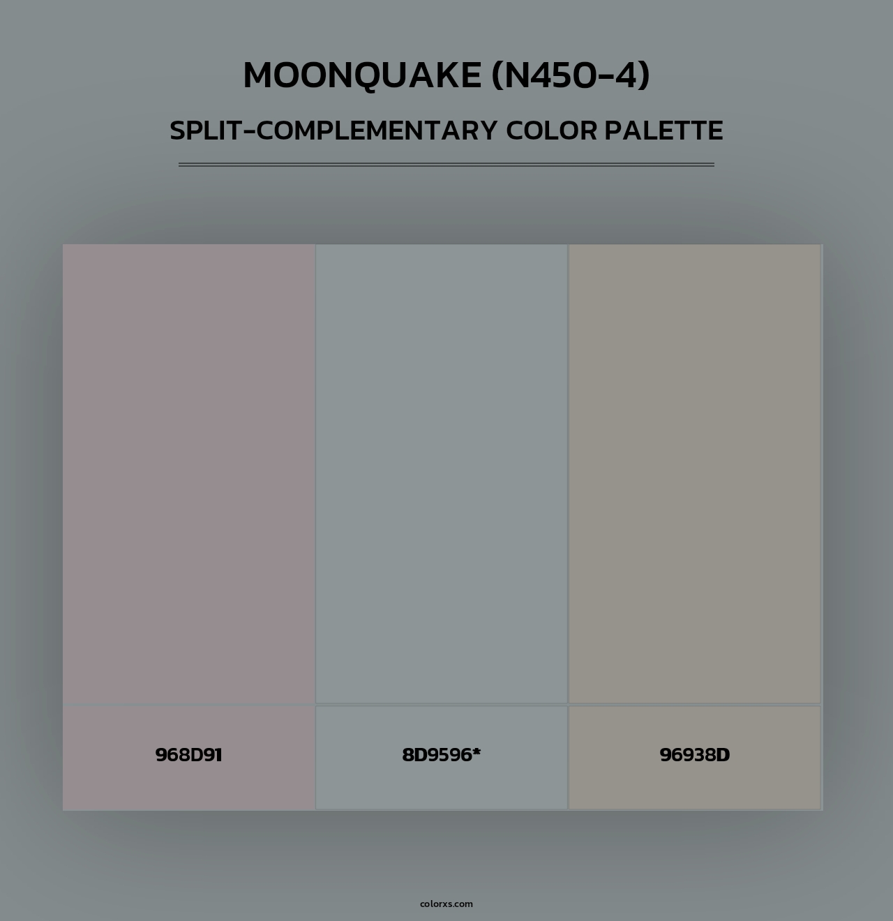 Moonquake (N450-4) - Split-Complementary Color Palette