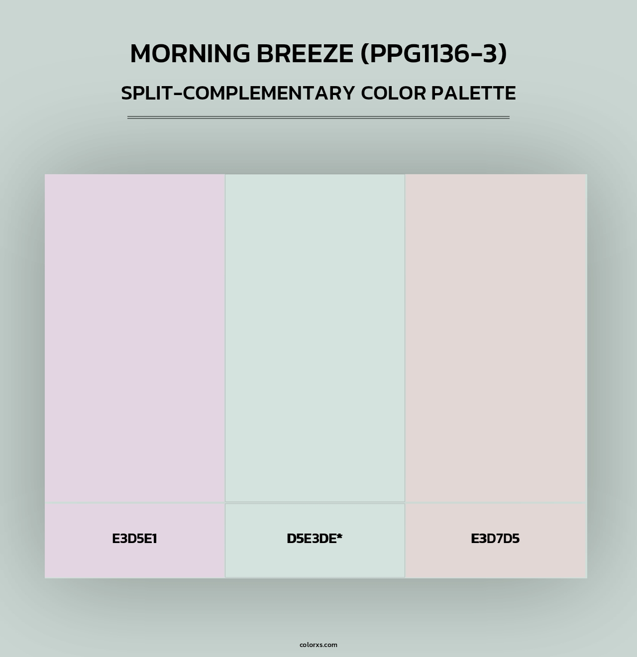 Morning Breeze (PPG1136-3) - Split-Complementary Color Palette
