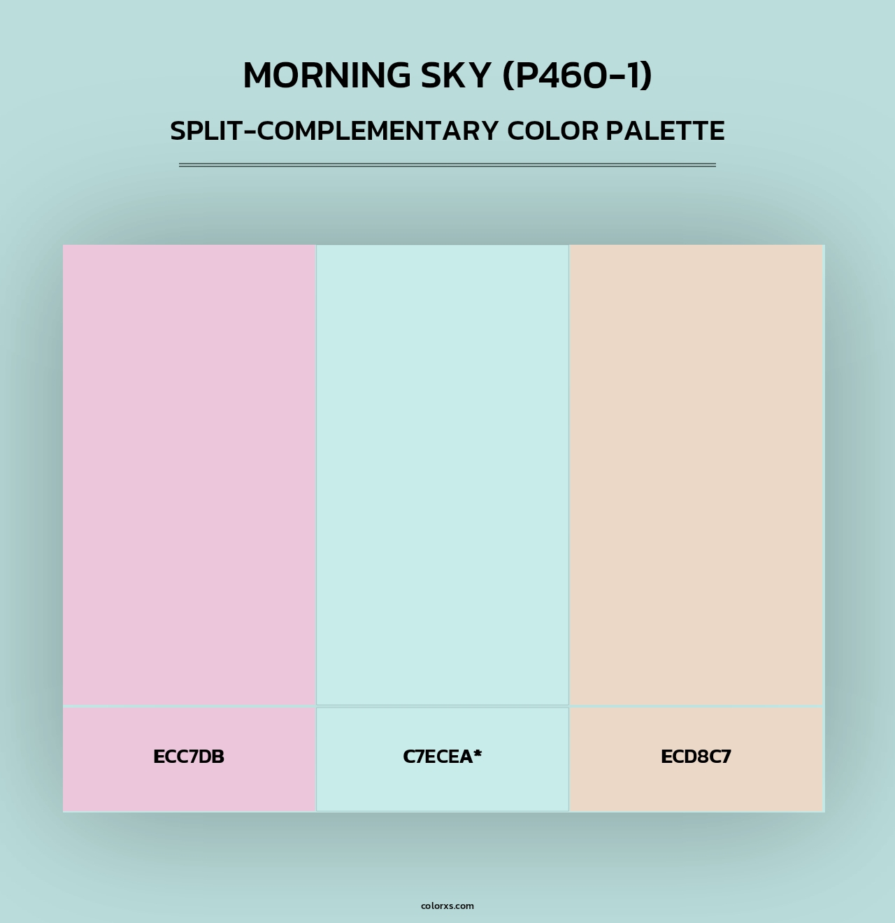 Morning Sky (P460-1) - Split-Complementary Color Palette