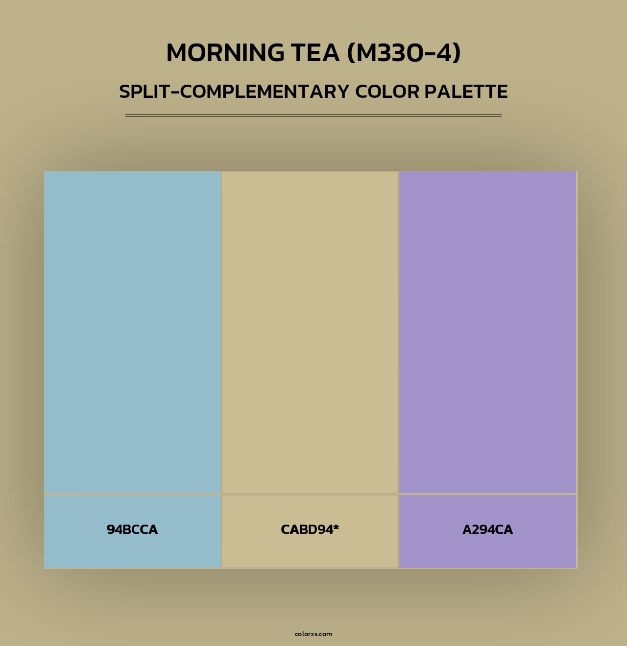 Morning Tea (M330-4) - Split-Complementary Color Palette