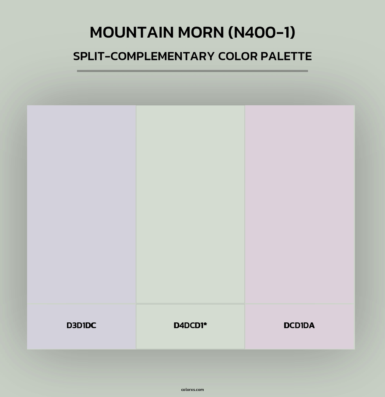 Mountain Morn (N400-1) - Split-Complementary Color Palette