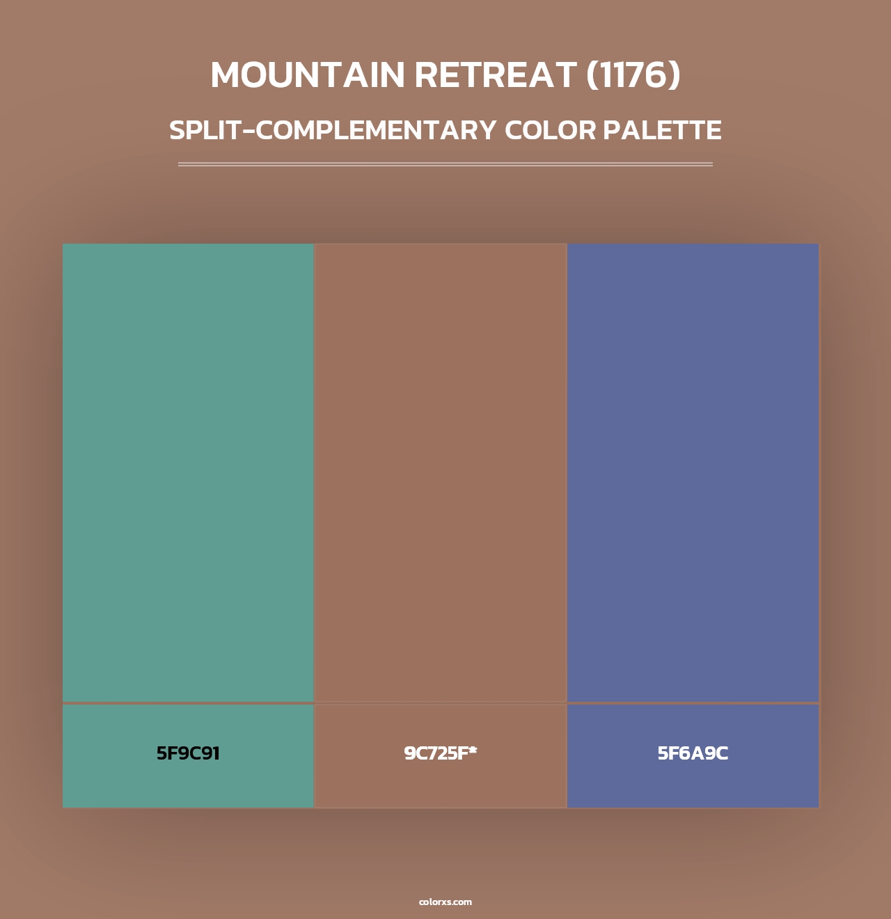 Mountain Retreat (1176) - Split-Complementary Color Palette