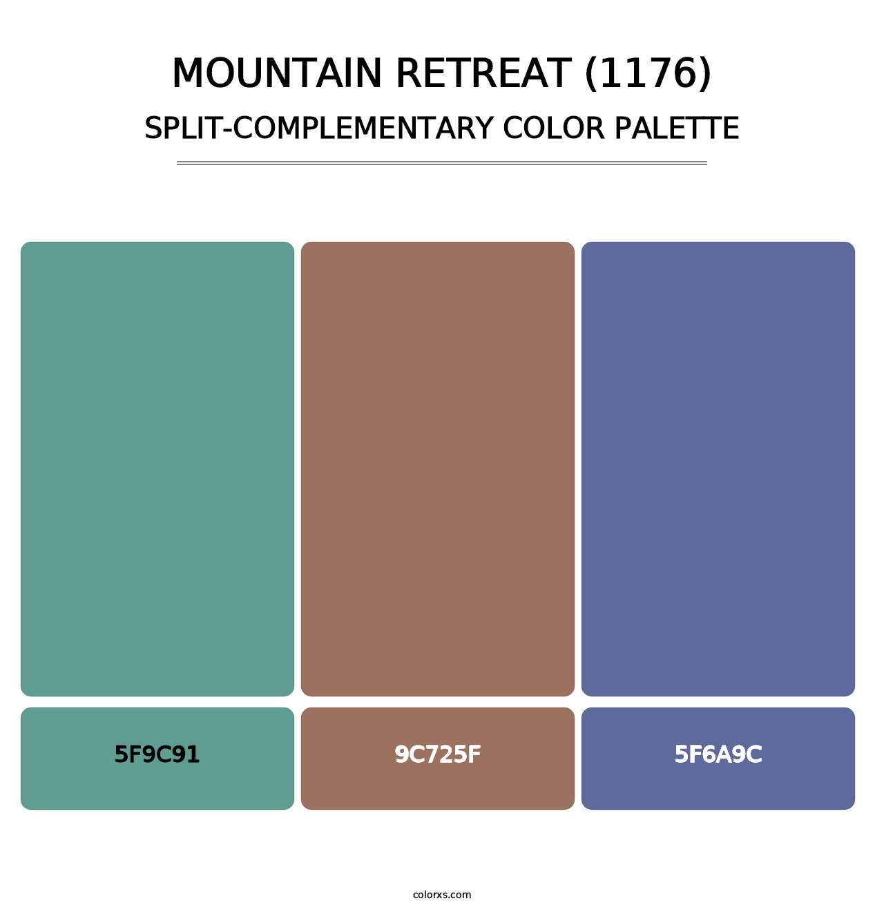 Mountain Retreat (1176) - Split-Complementary Color Palette