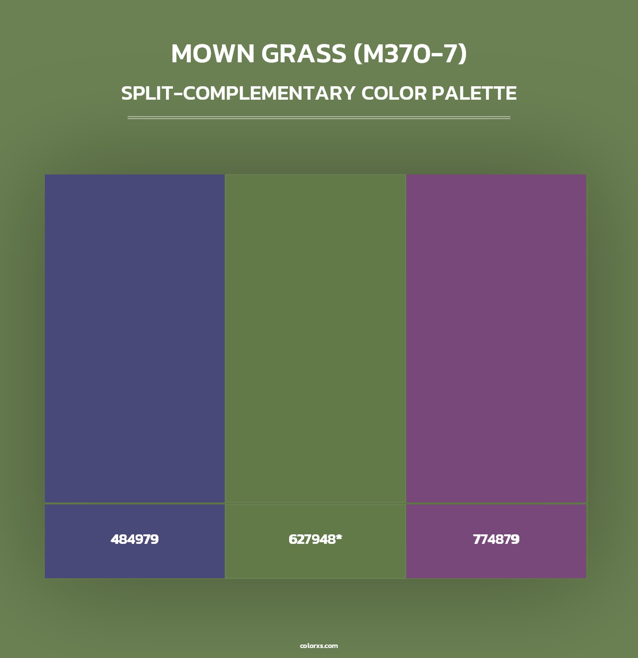 Mown Grass (M370-7) - Split-Complementary Color Palette