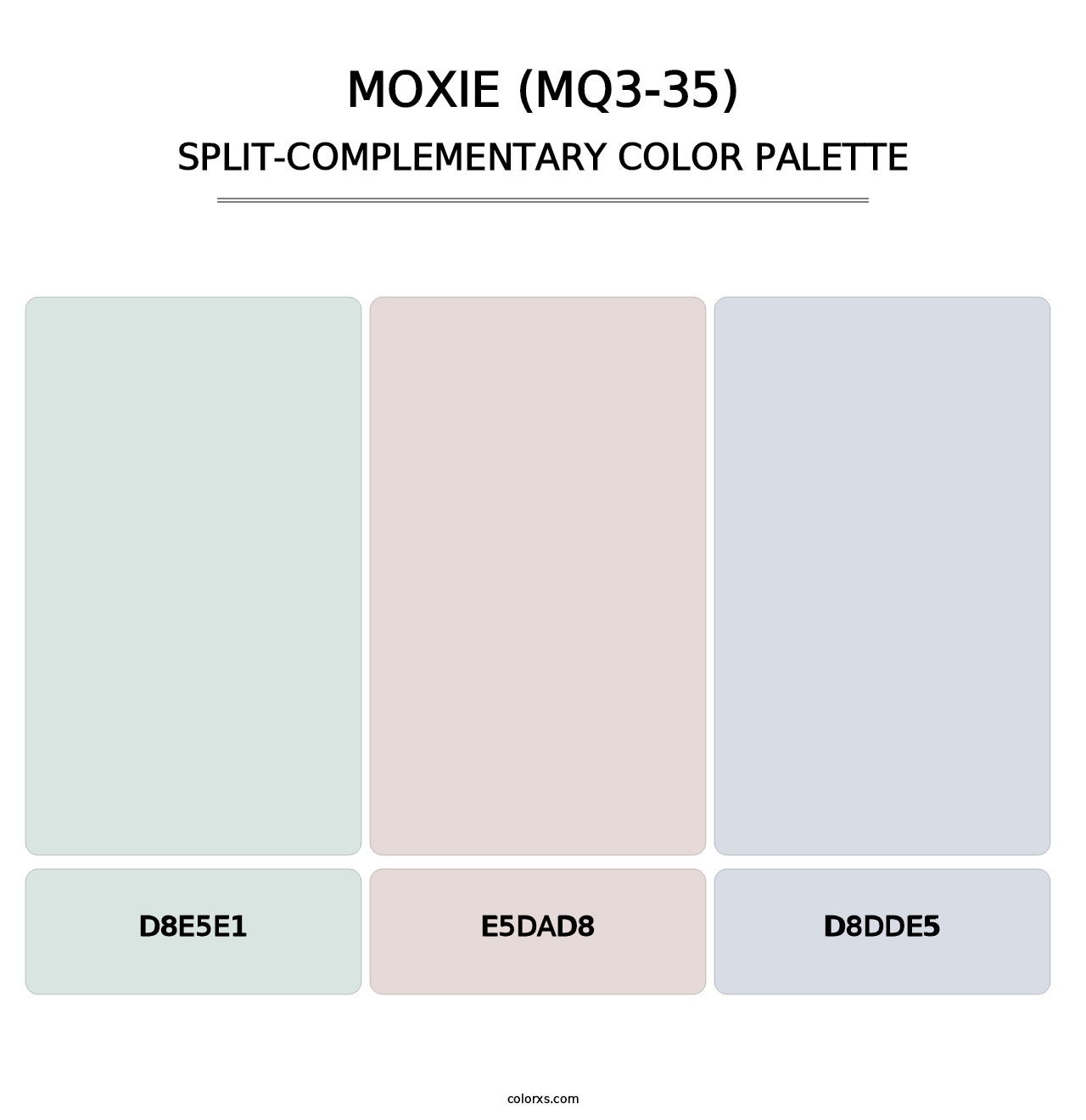 Moxie (MQ3-35) - Split-Complementary Color Palette