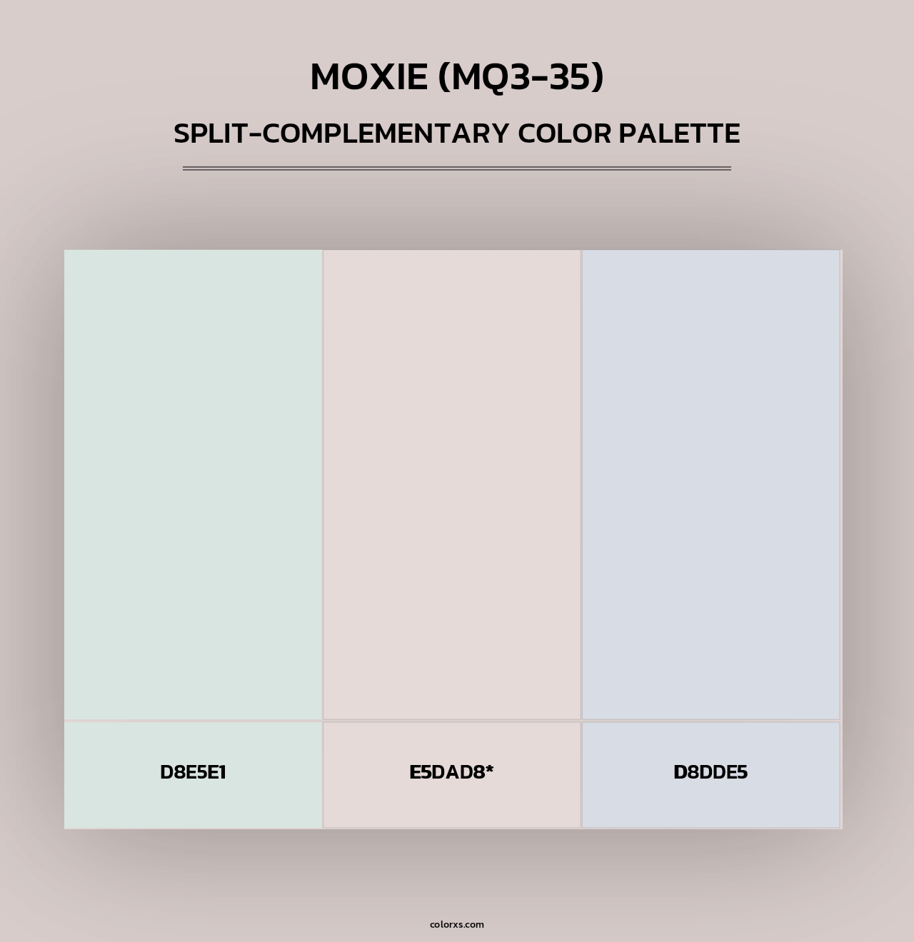 Moxie (MQ3-35) - Split-Complementary Color Palette