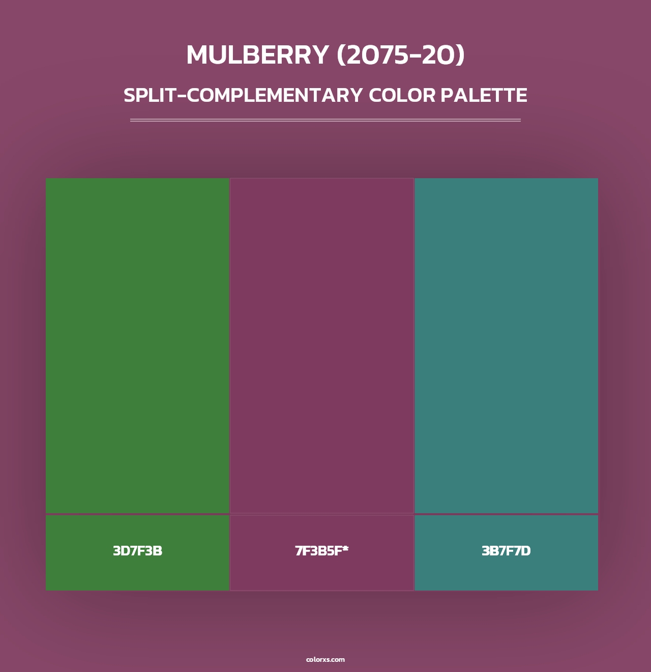 Mulberry (2075-20) - Split-Complementary Color Palette