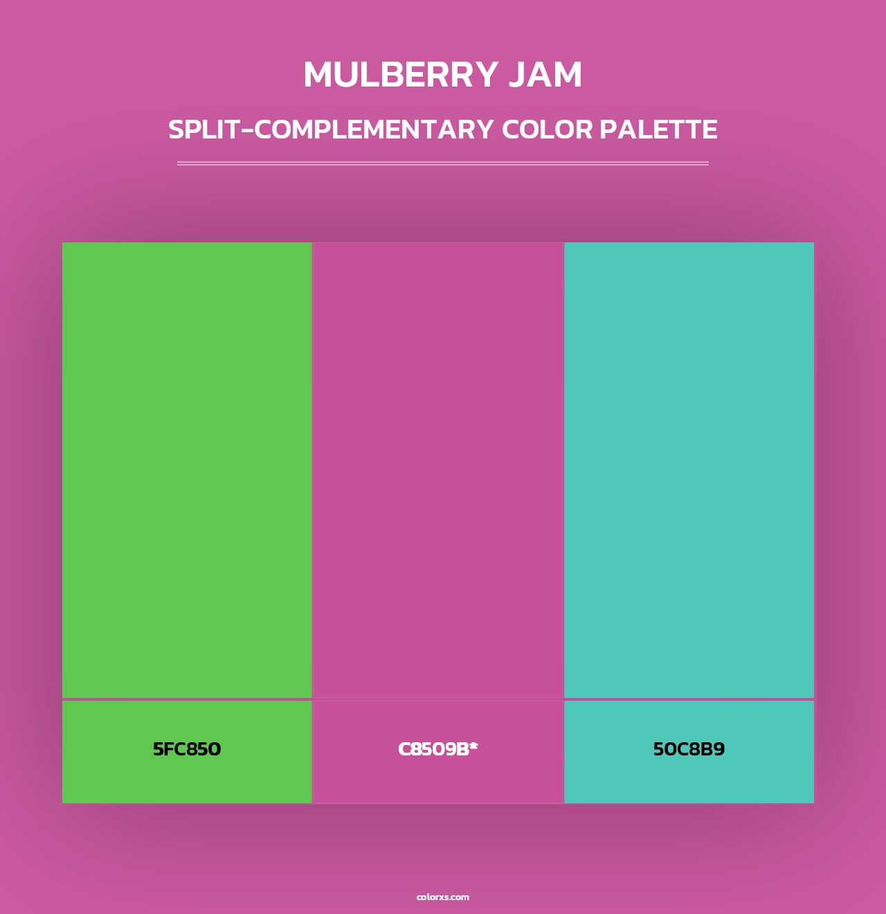 Mulberry Jam - Split-Complementary Color Palette