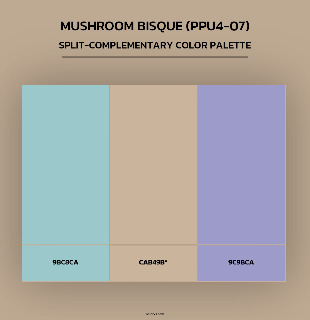 Behr Mushroom Bisque (PPU407) Paint coordinating colors and palettes