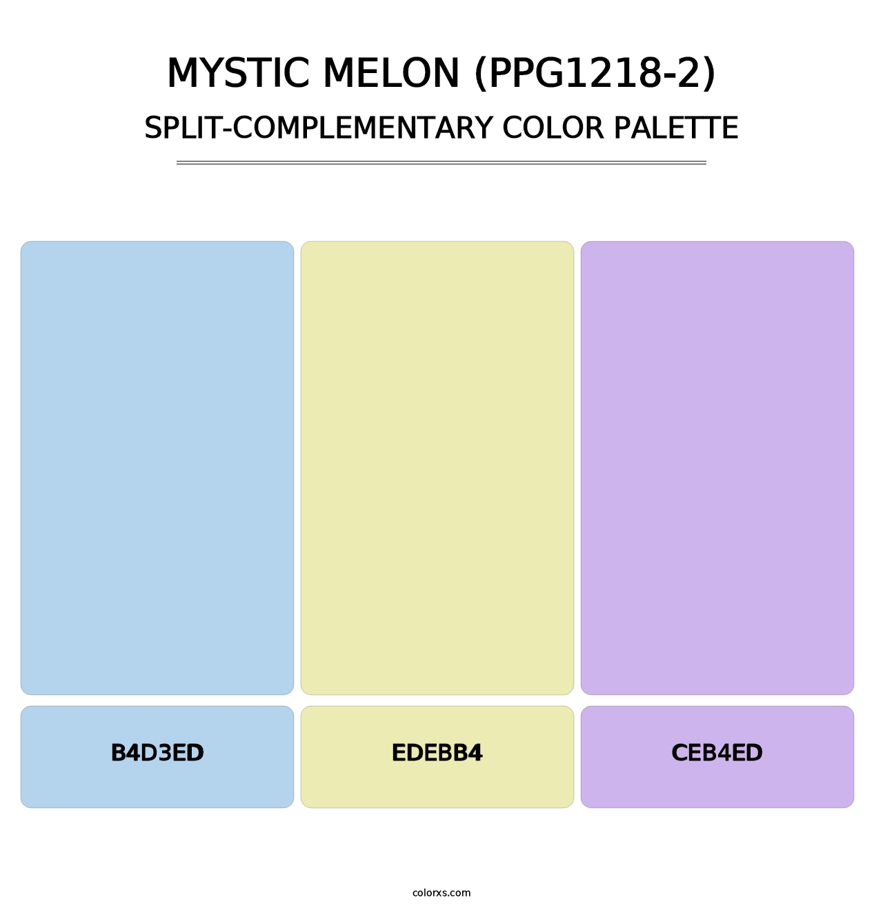 Mystic Melon (PPG1218-2) - Split-Complementary Color Palette