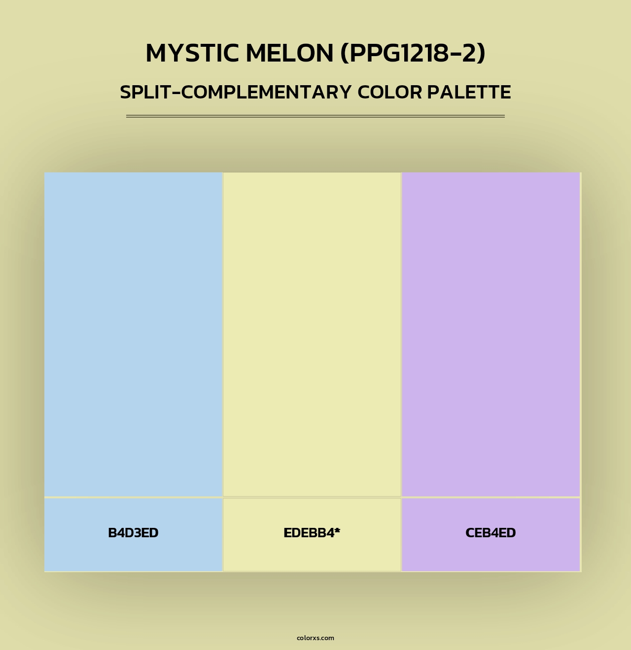 Mystic Melon (PPG1218-2) - Split-Complementary Color Palette