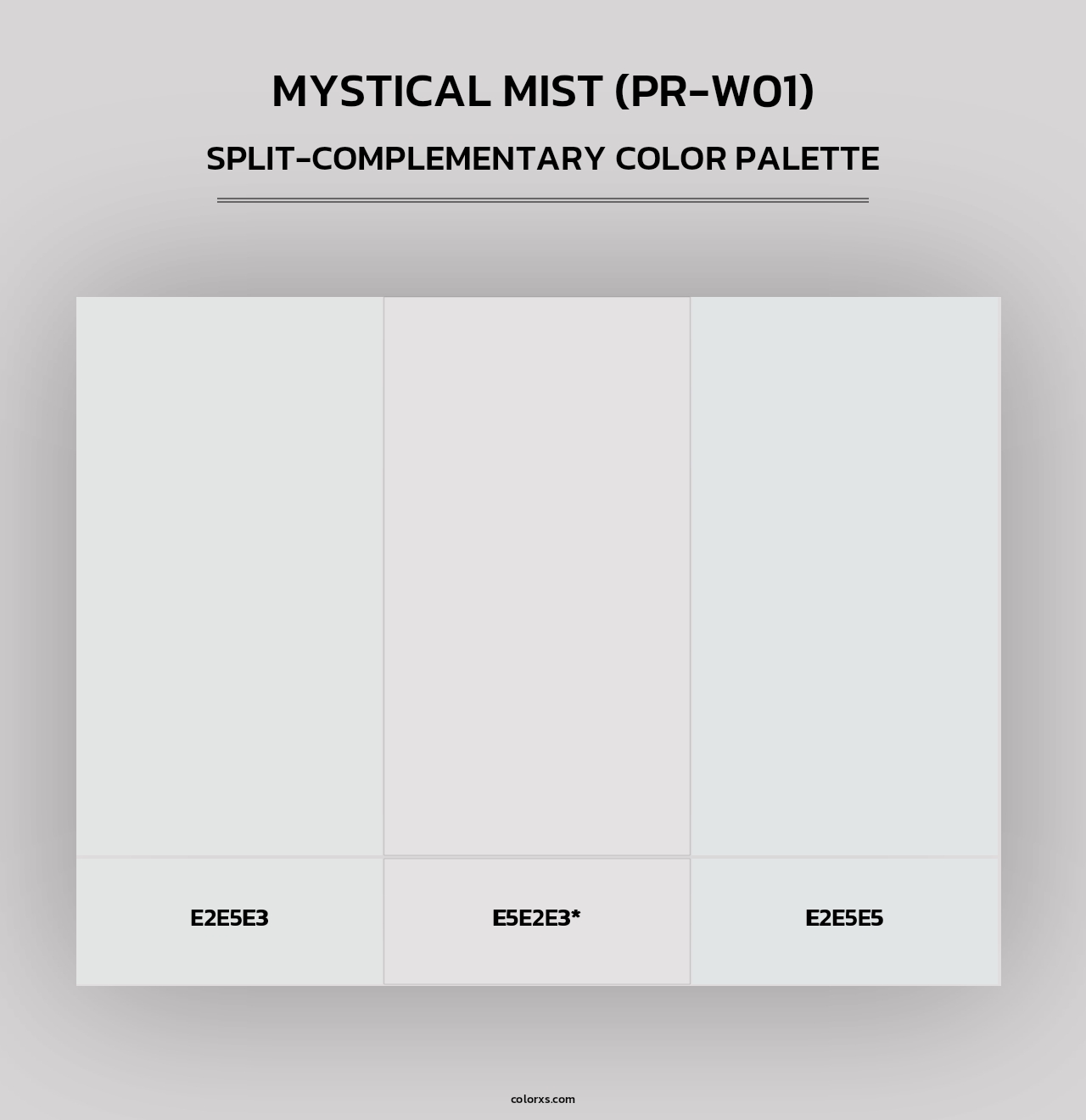 Mystical Mist (PR-W01) - Split-Complementary Color Palette