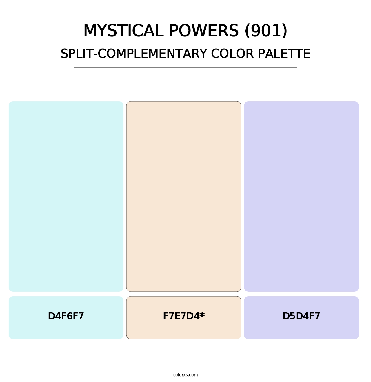 Mystical Powers (901) - Split-Complementary Color Palette