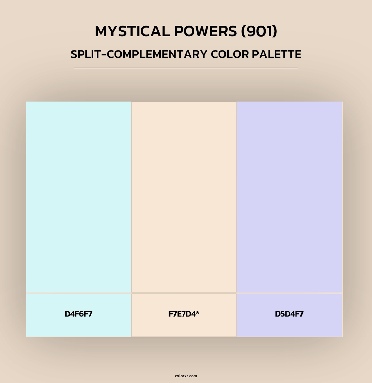 Mystical Powers (901) - Split-Complementary Color Palette
