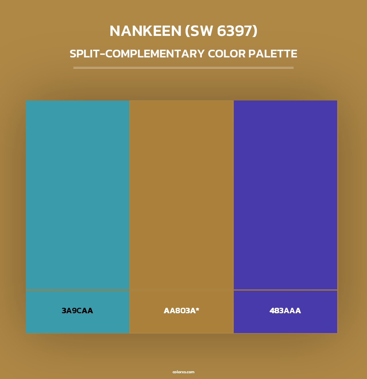 Nankeen (SW 6397) - Split-Complementary Color Palette