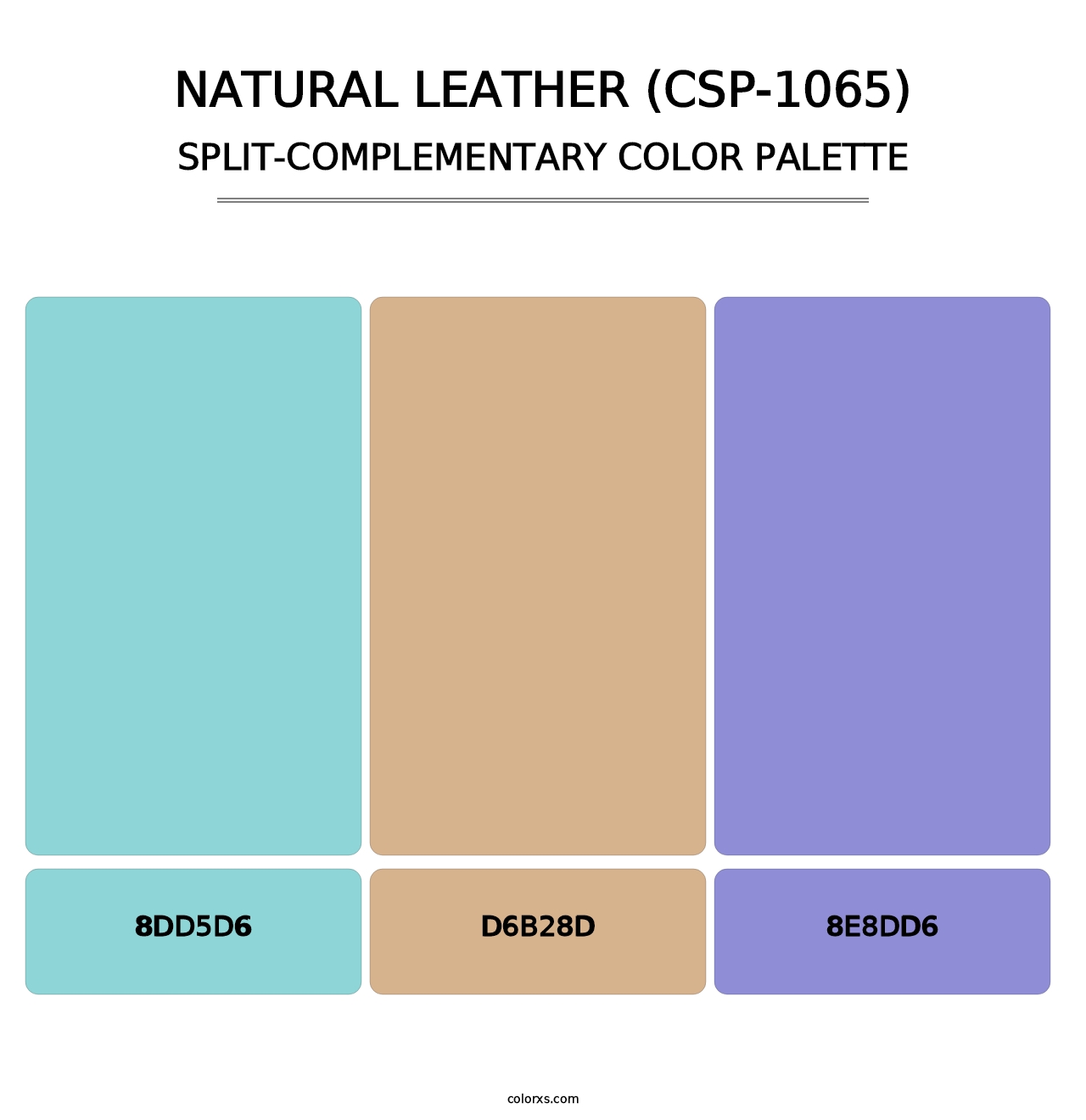 Natural Leather (CSP-1065) - Split-Complementary Color Palette