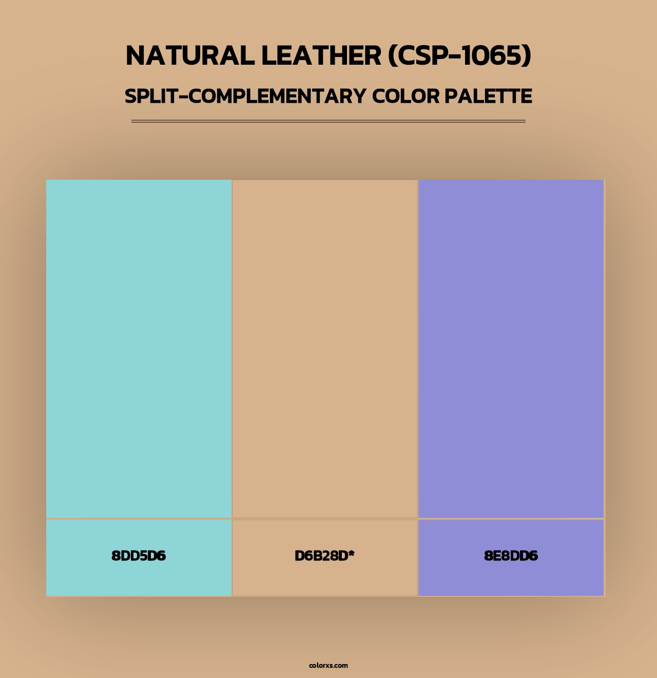 Natural Leather (CSP-1065) - Split-Complementary Color Palette