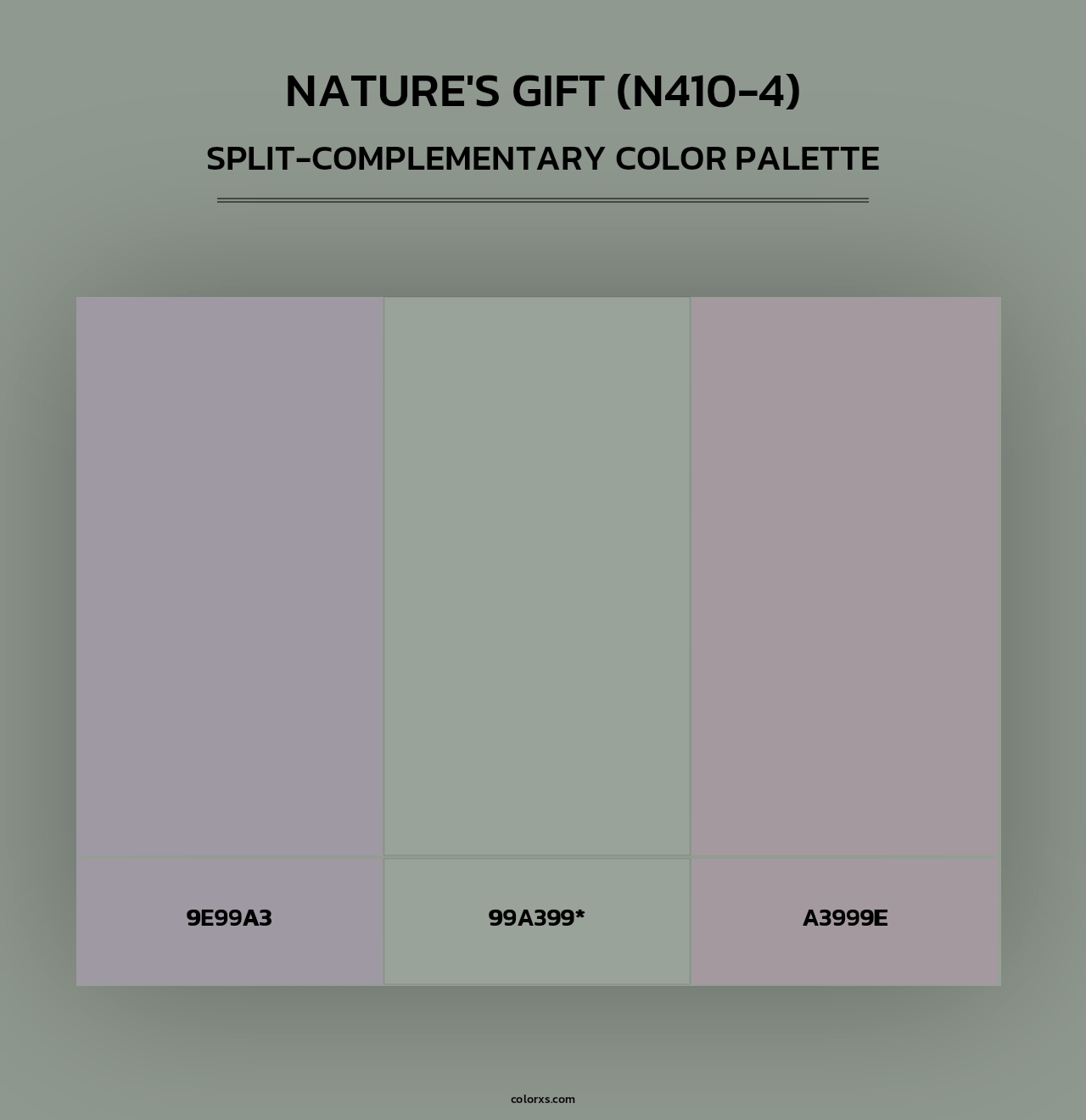 Nature'S Gift (N410-4) - Split-Complementary Color Palette