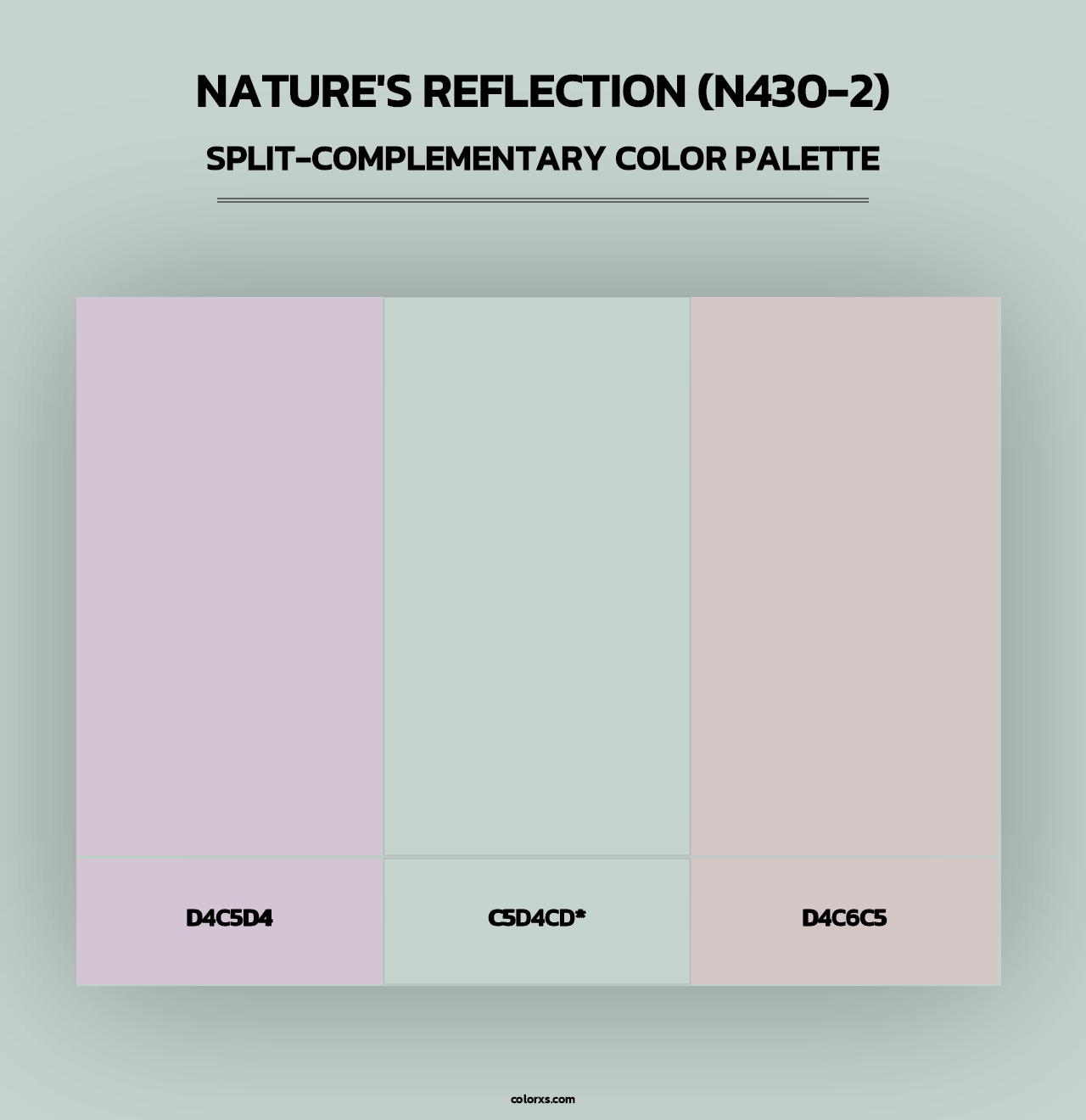 Nature'S Reflection (N430-2) - Split-Complementary Color Palette