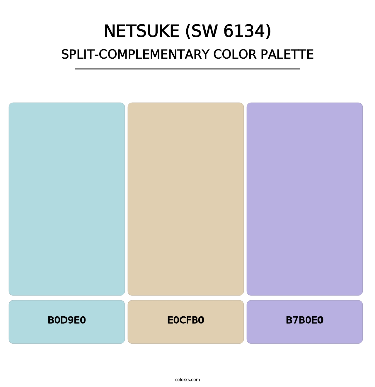 Netsuke (SW 6134) - Split-Complementary Color Palette
