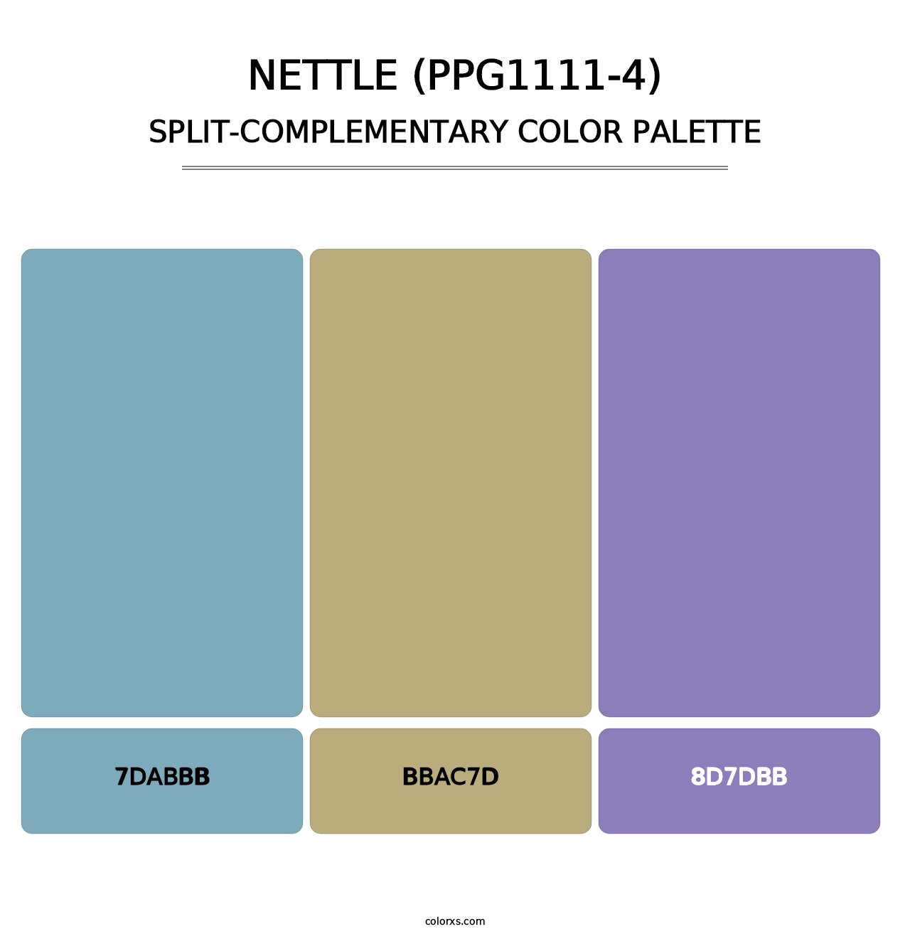 Nettle (PPG1111-4) - Split-Complementary Color Palette